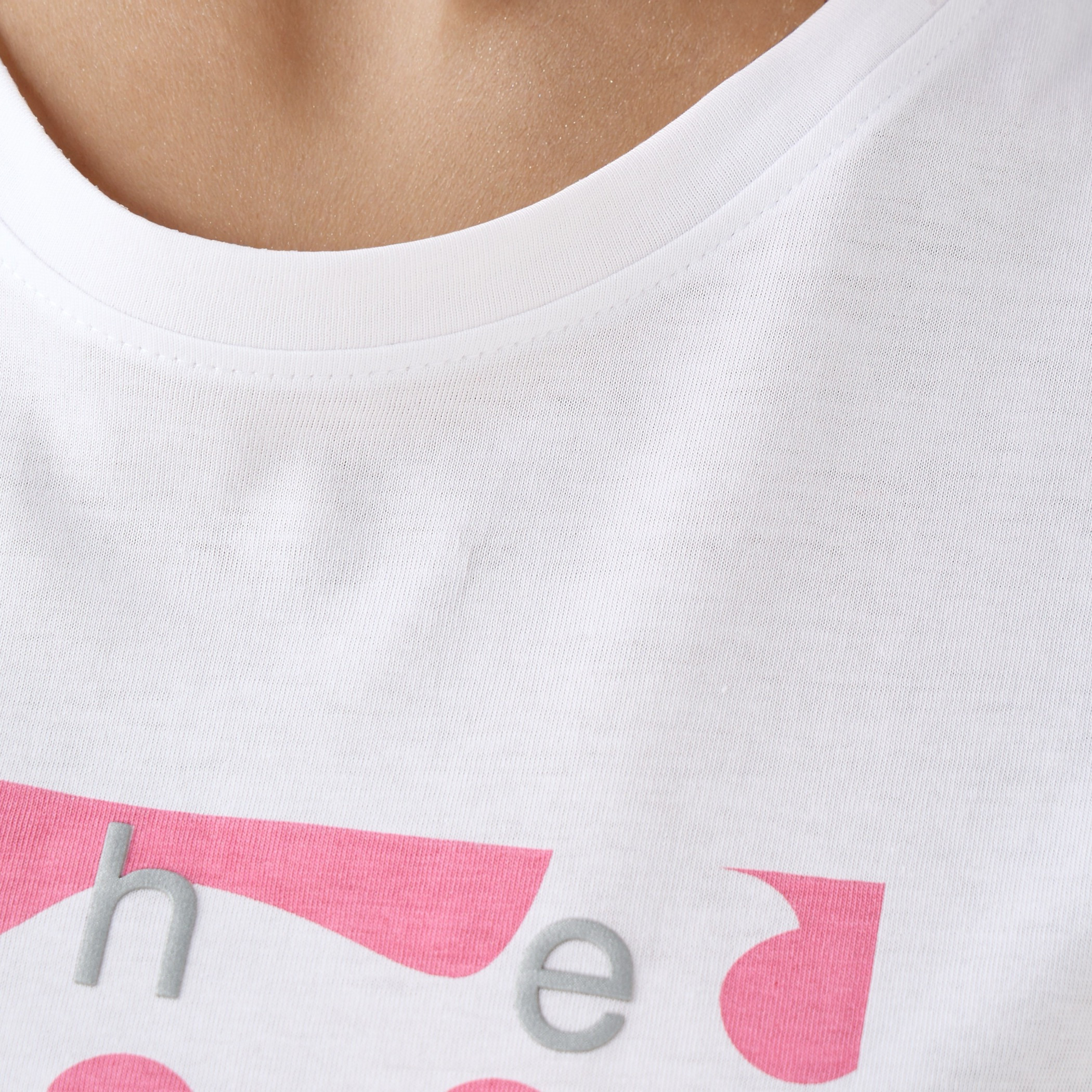 Regular Fit T-shirt with Slogan Print Cotton-women-clothing-tshirts-image-5