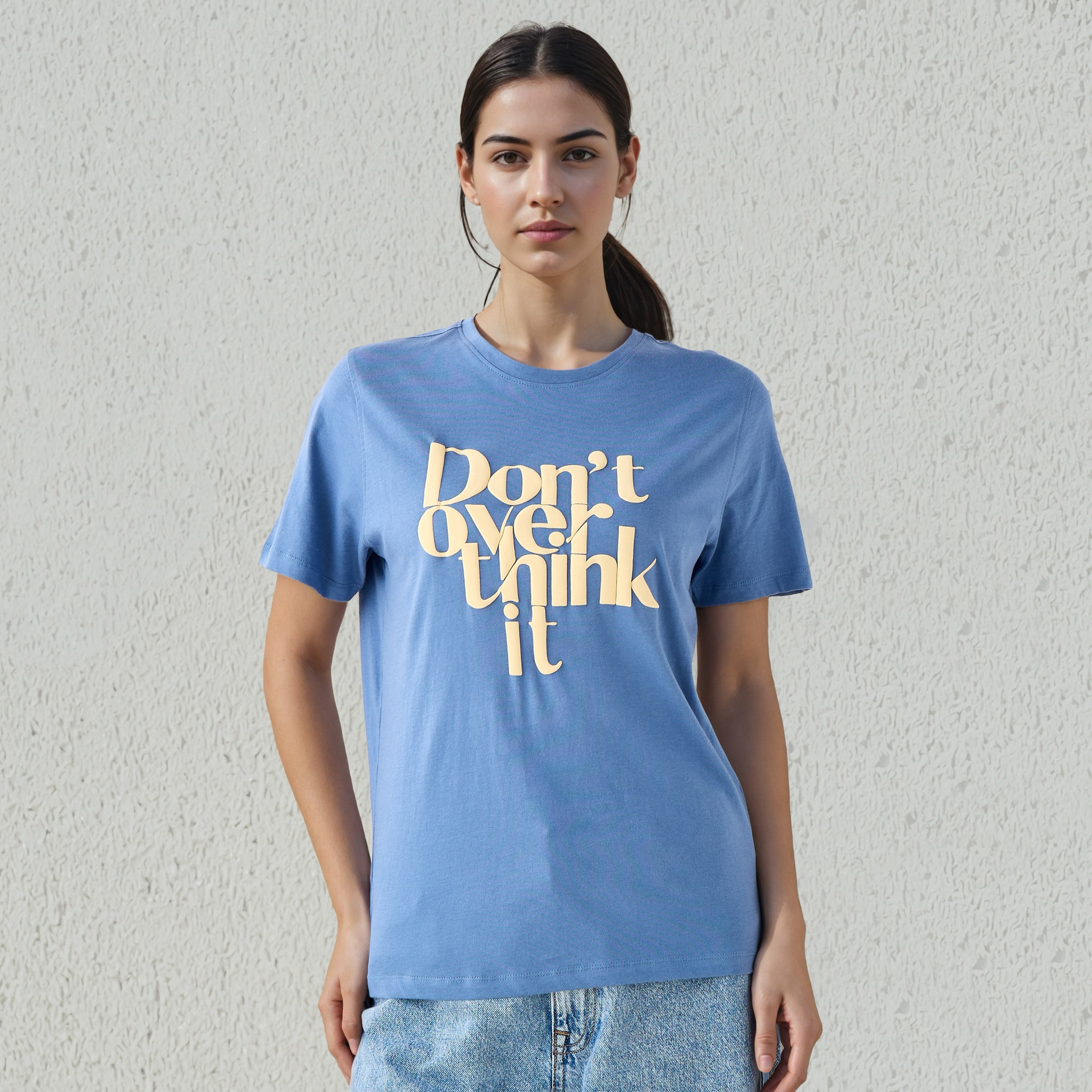 T-shirt Regular Fit with Slogan Print Cotton-PROMO_SP_KSA_3_BUY2FORSAR49_130625-image-1
