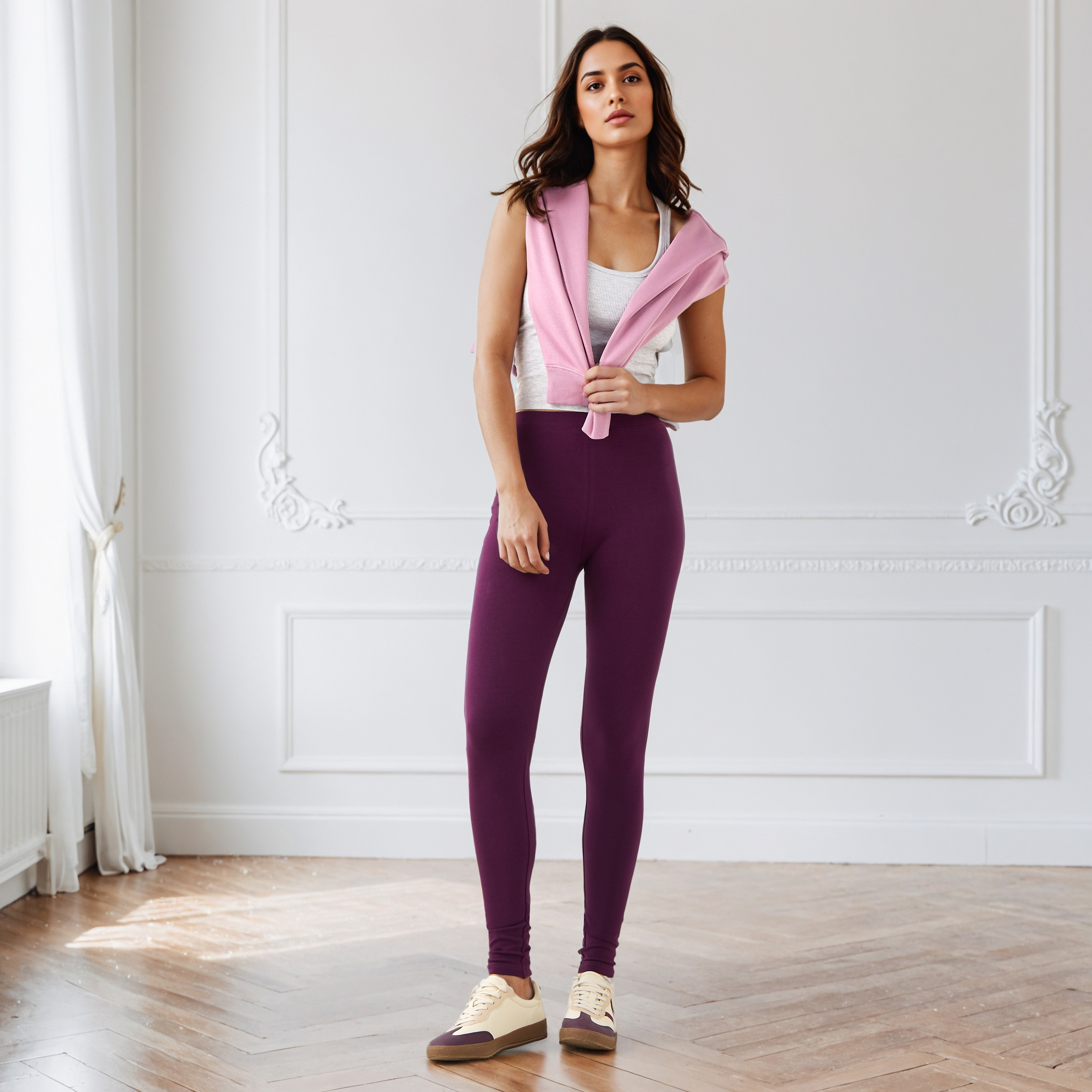 بنطلون ليقنز بقصة ضيقة وخصر عالي-women-clothing-leggings-image-7