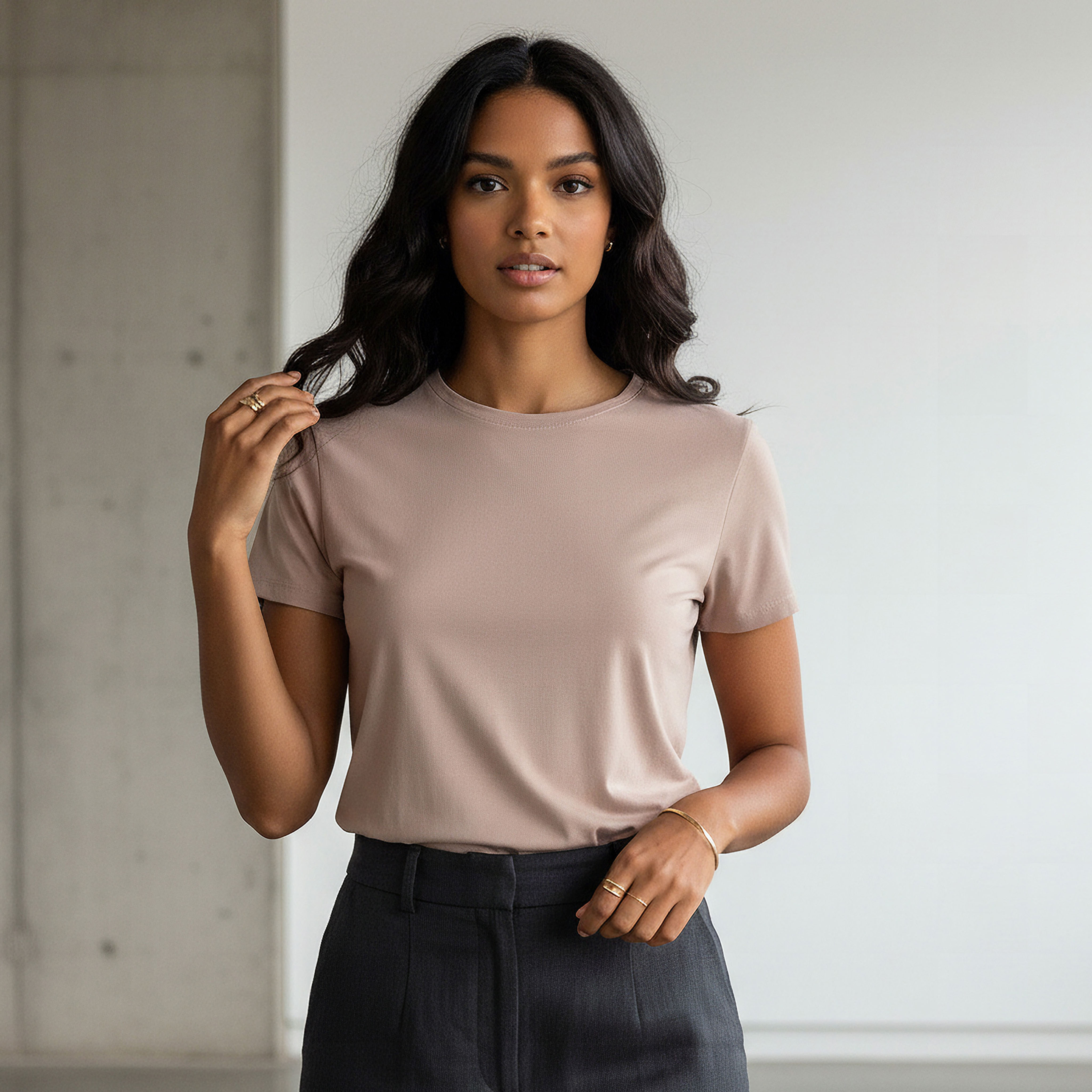 تيشيرت بقصة سليم-women-clothing-tshirts-image-1