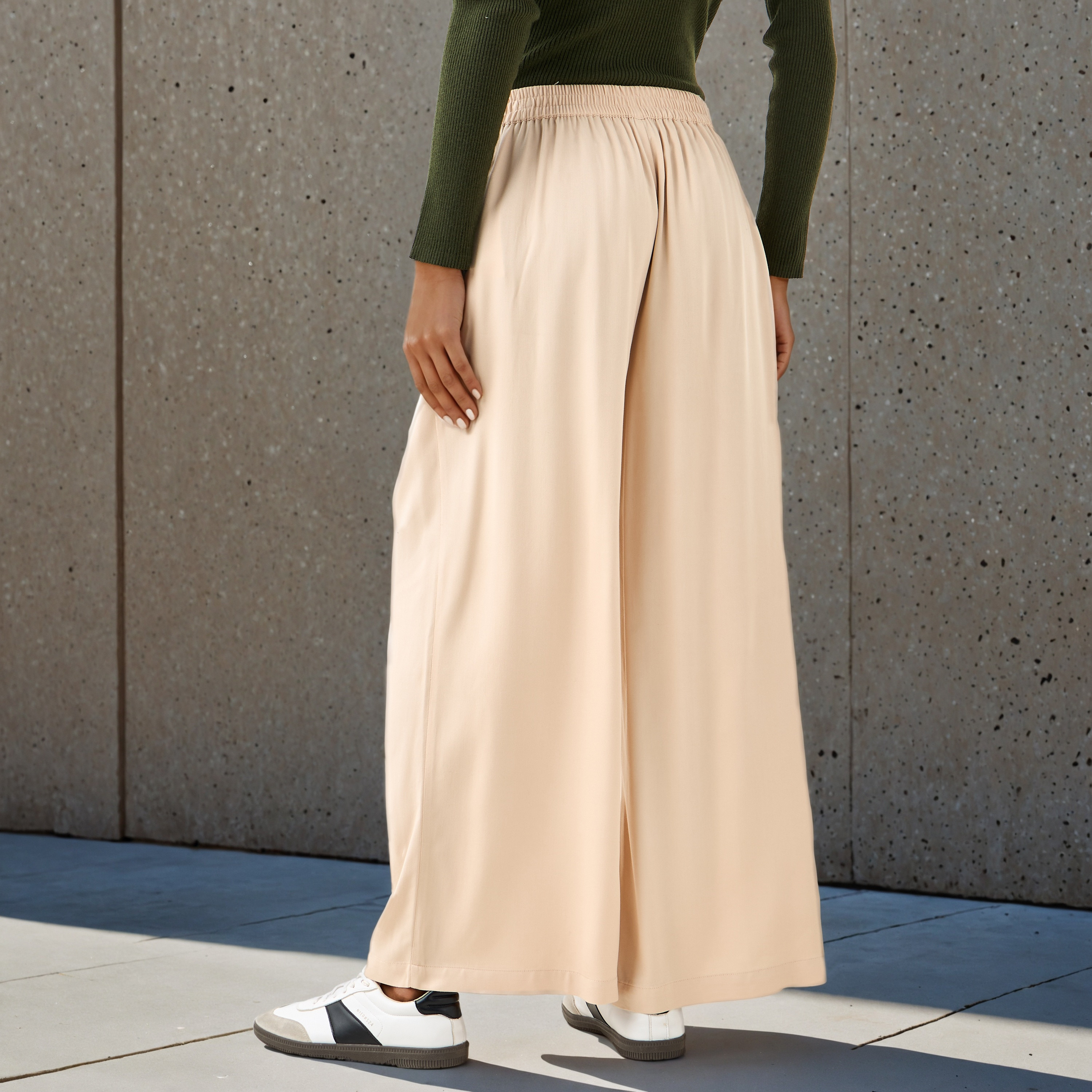 Wide Leg Flexi Waist Palazzo Pants-women-clothing-bottoms-trousers-image-4