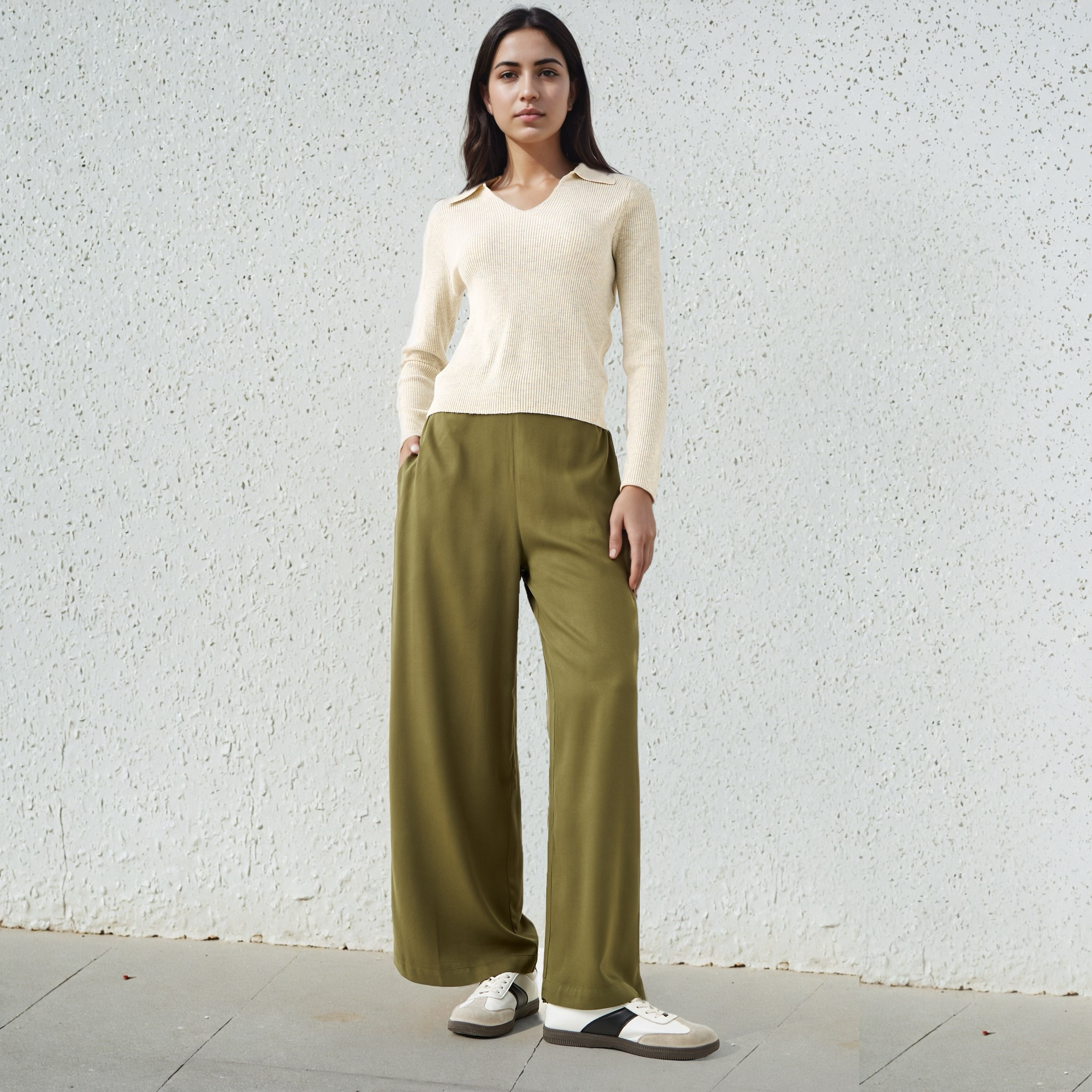 Wide Leg Flexi Waist Palazzo Pants-women-clothing-bottoms-trousers-image-2