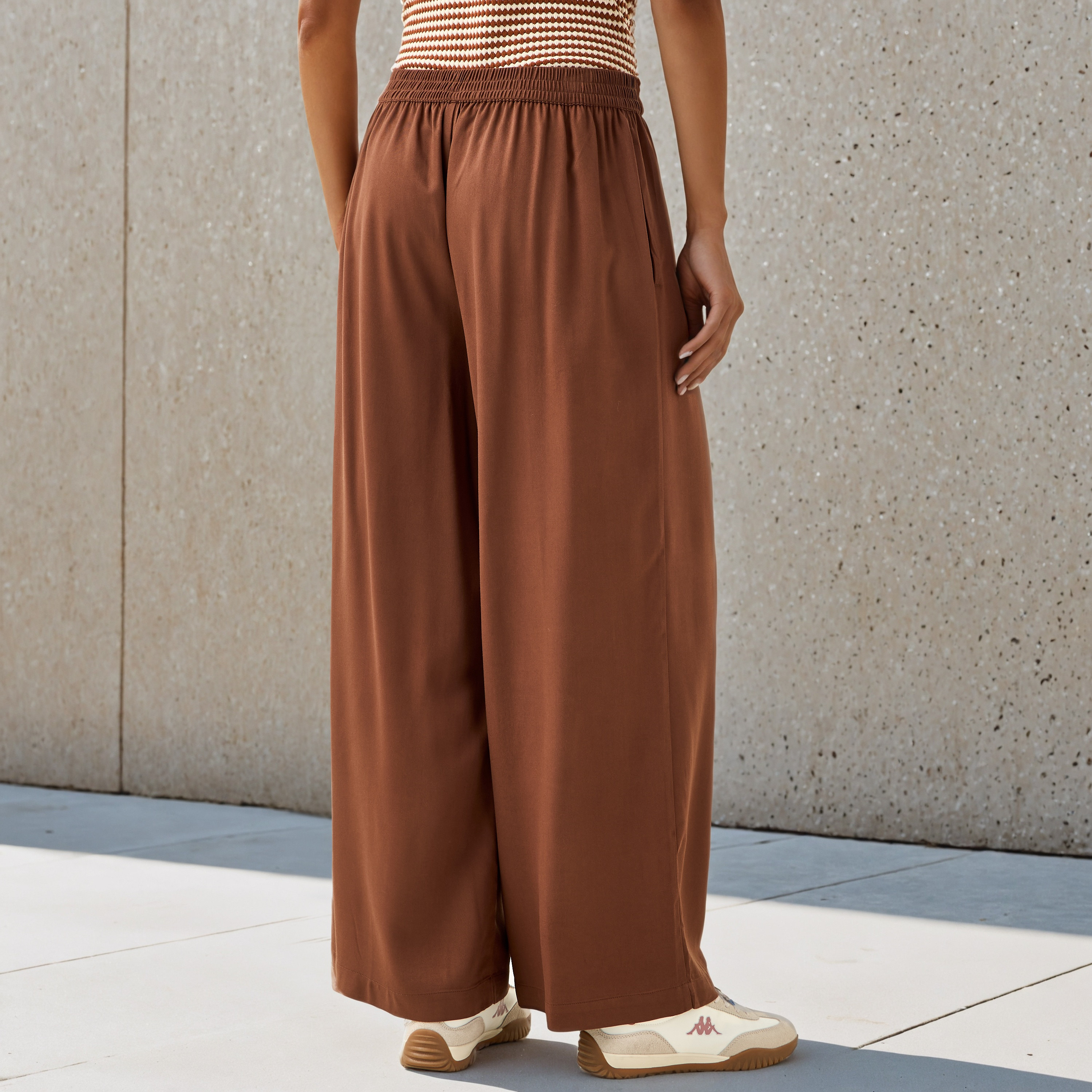 Wide Leg Flexi Waist Palazzo Pants-women-clothing-bottoms-trousers-image-4