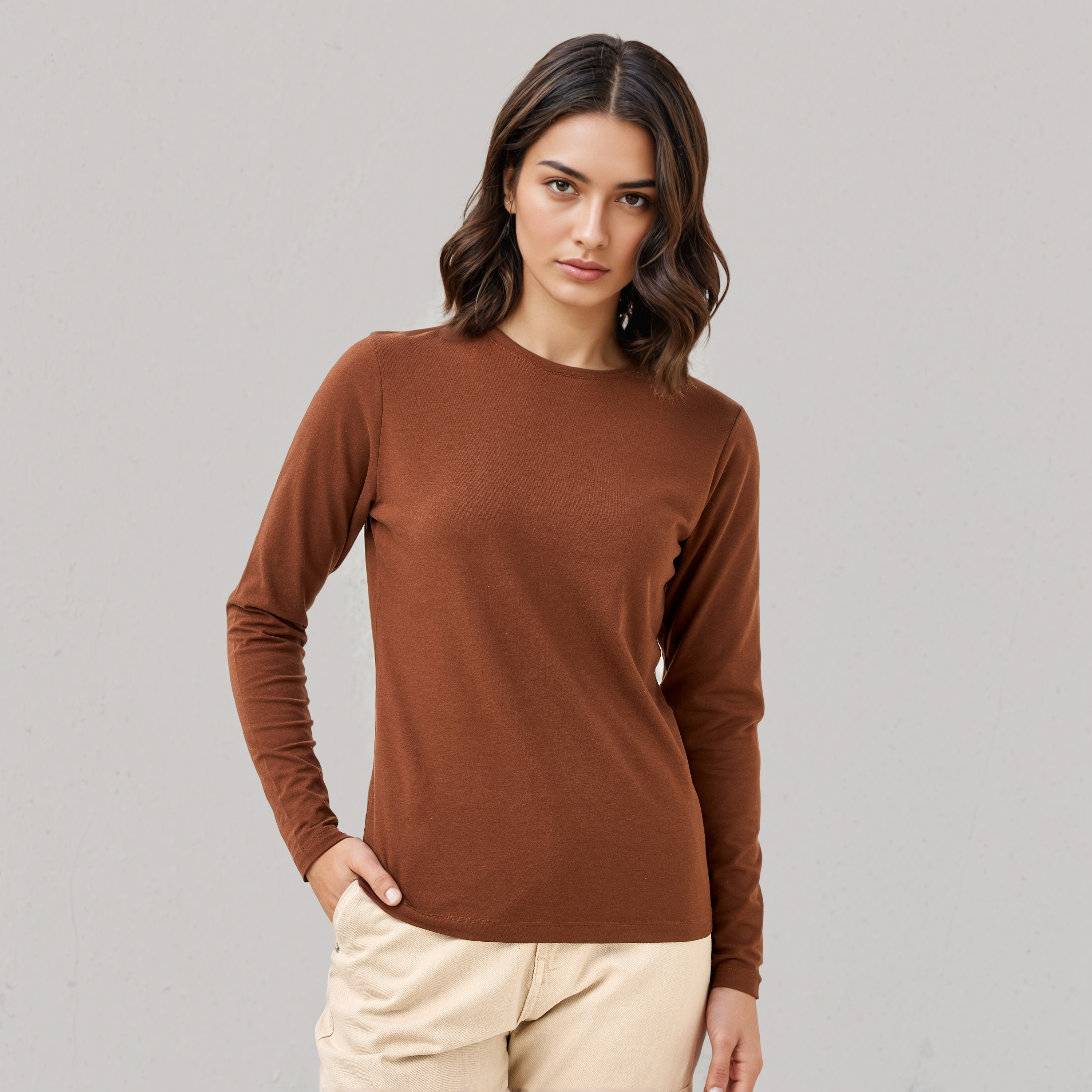 تيشيرت بقصة سليم-women-clothing-tshirts-image-1
