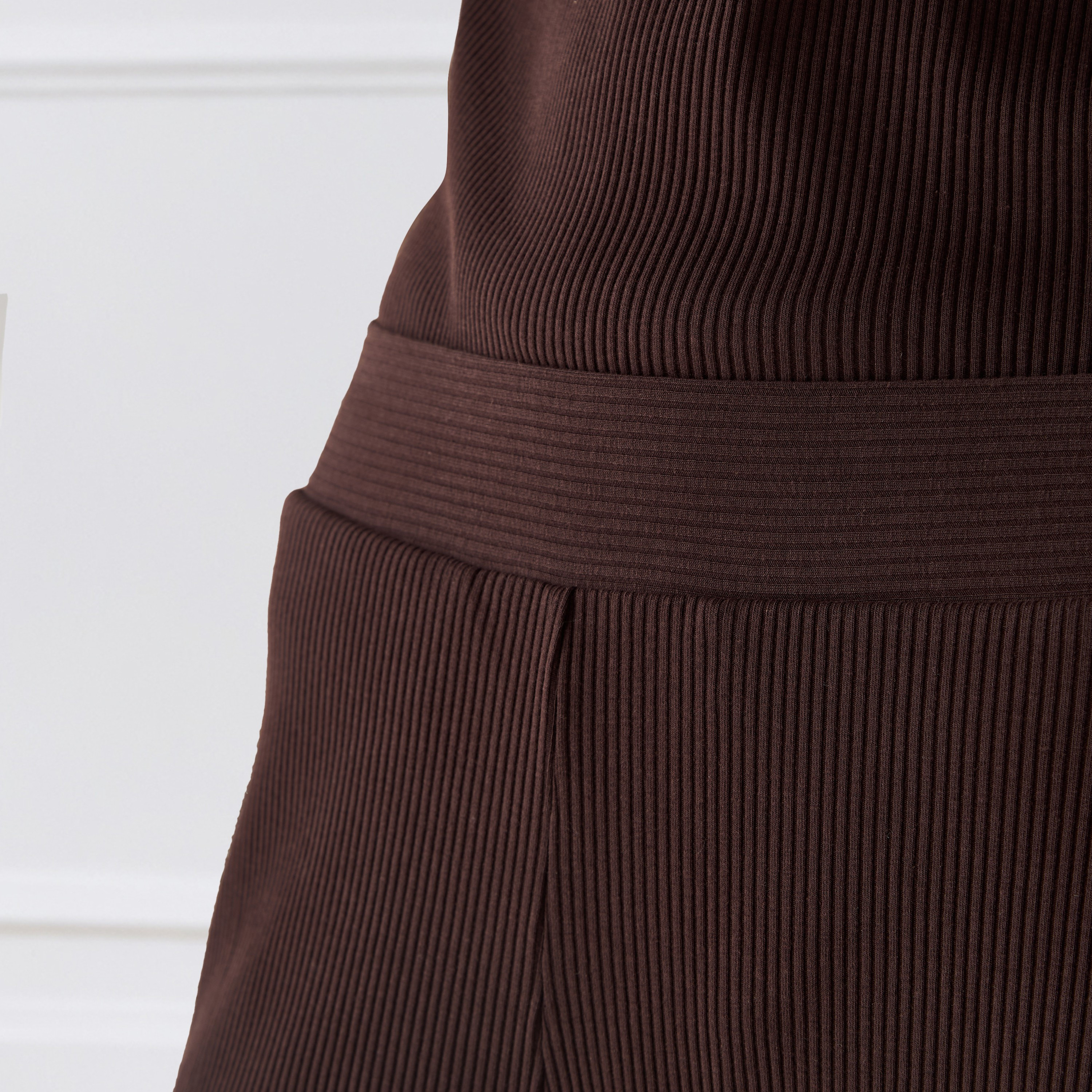 Ribbed Wide Leg Flexi Waist Pants with Pockets-women-clothing-bottoms-trousers-image-3