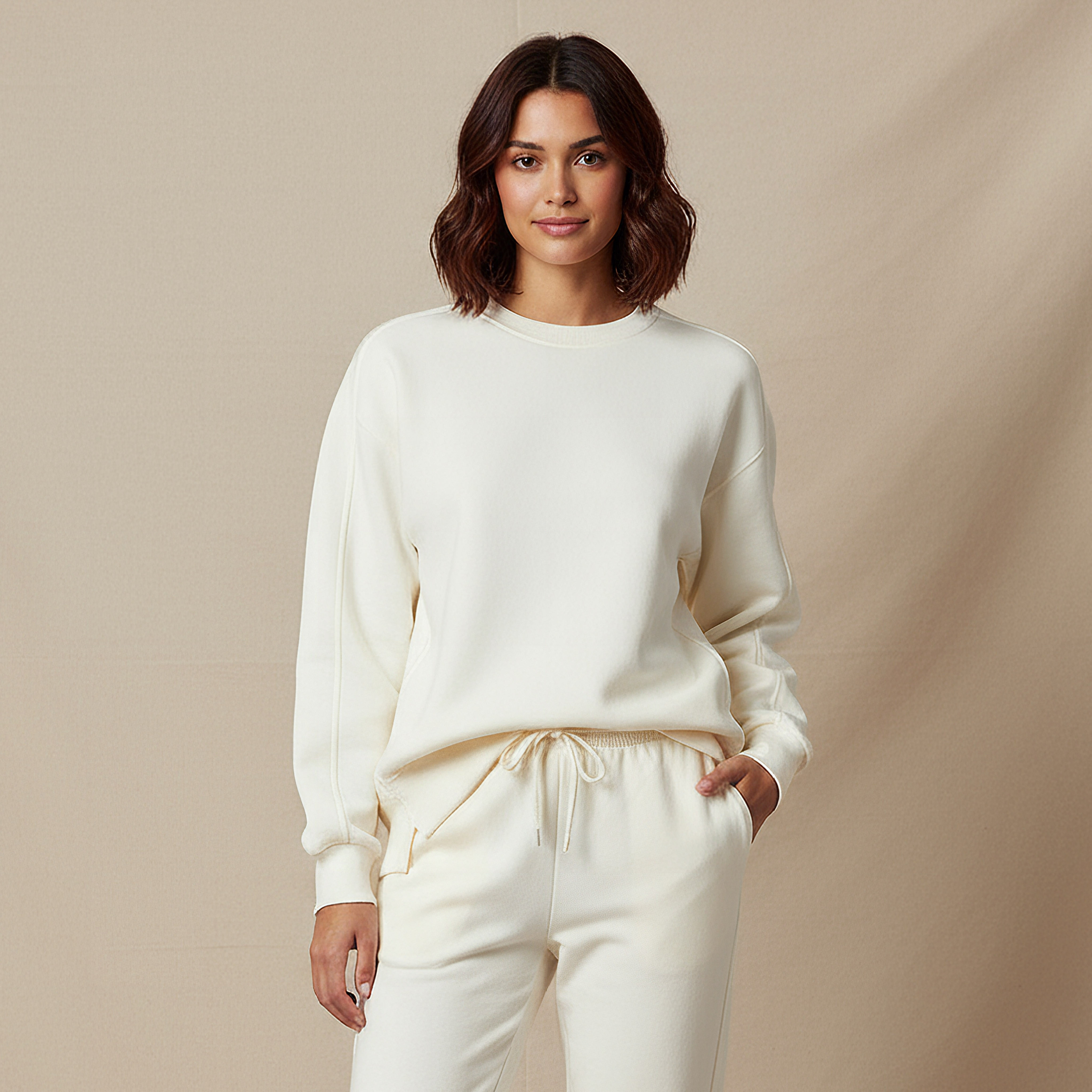 سويت شيرت بقصّة مريحة-women-winterwear-hoodiesandsweatshirts-sweatshirts-image-4