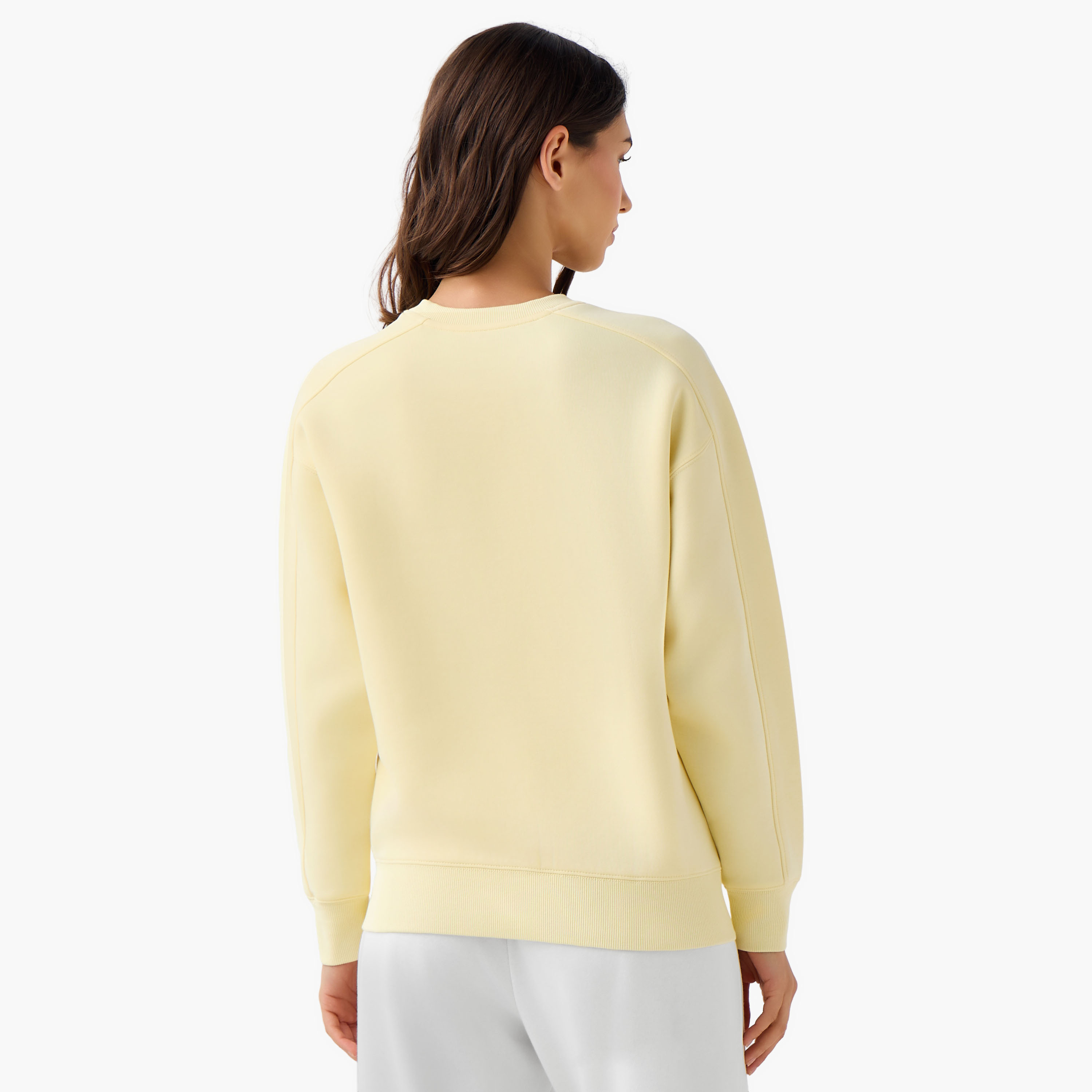 Relaxed Fit Sweatshirt with Cut and Sew-women-winterwear-hoodiesandsweatshirts-sweatshirts-image-3