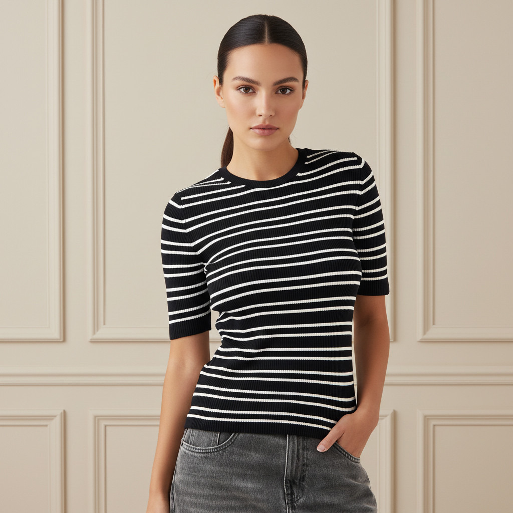 كنزة مخططة بياقة ضيقة-women-clothing-cardigansandjumpers-jumpers-image-5