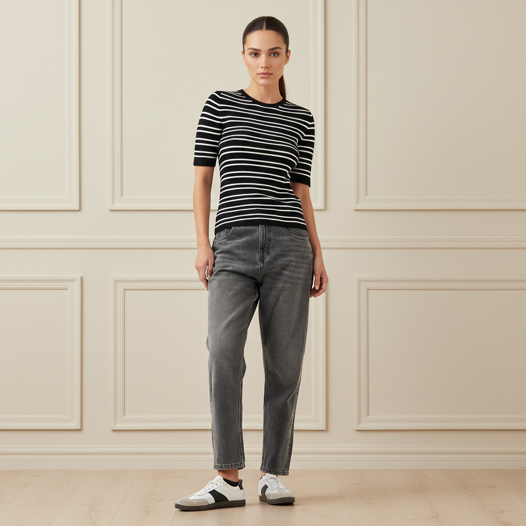 كنزة مخططة بياقة ضيقة-women-clothing-cardigansandjumpers-jumpers-image-4