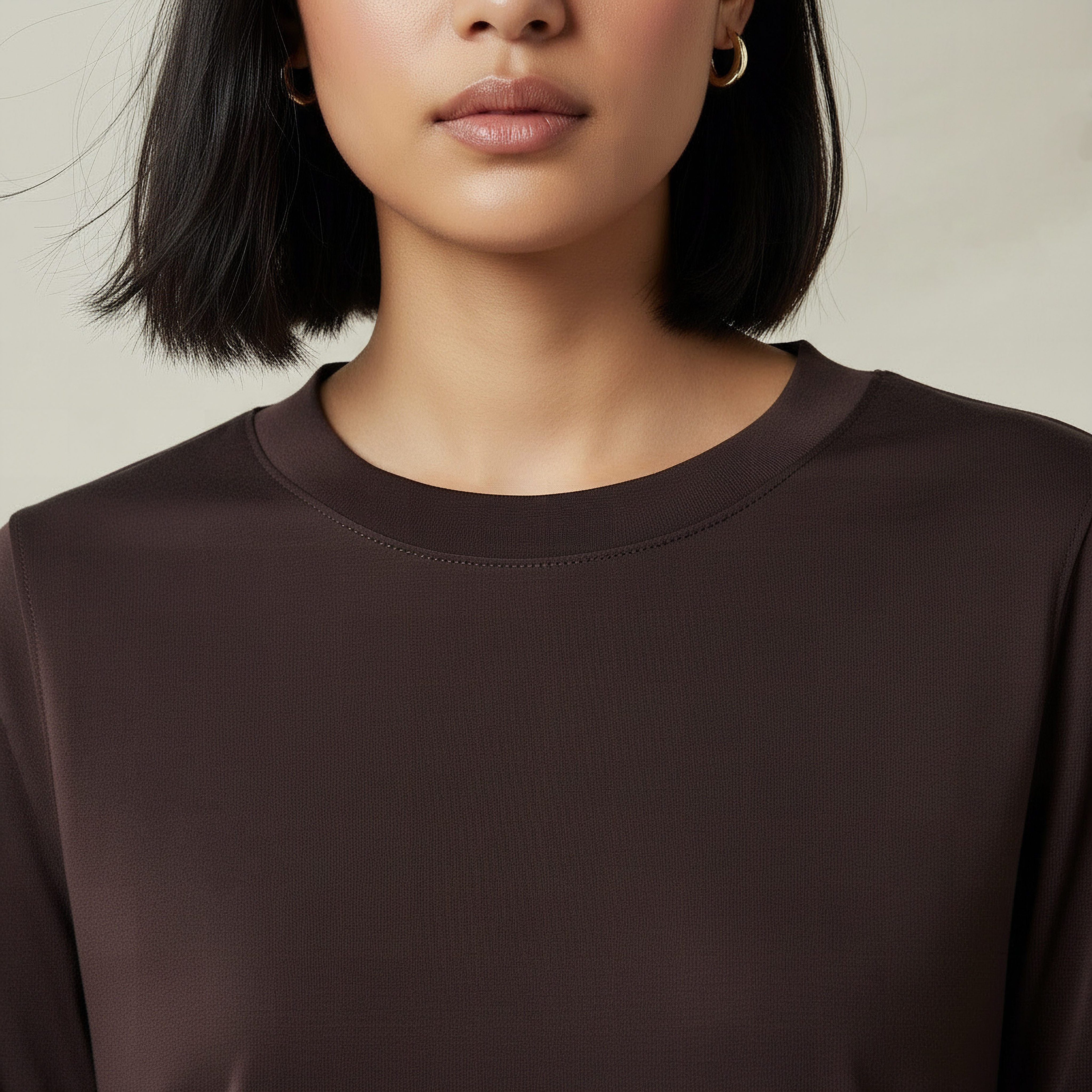 Regular Fit Longline T-shirt with Slit Detail-women-clothing-tshirts-image-3
