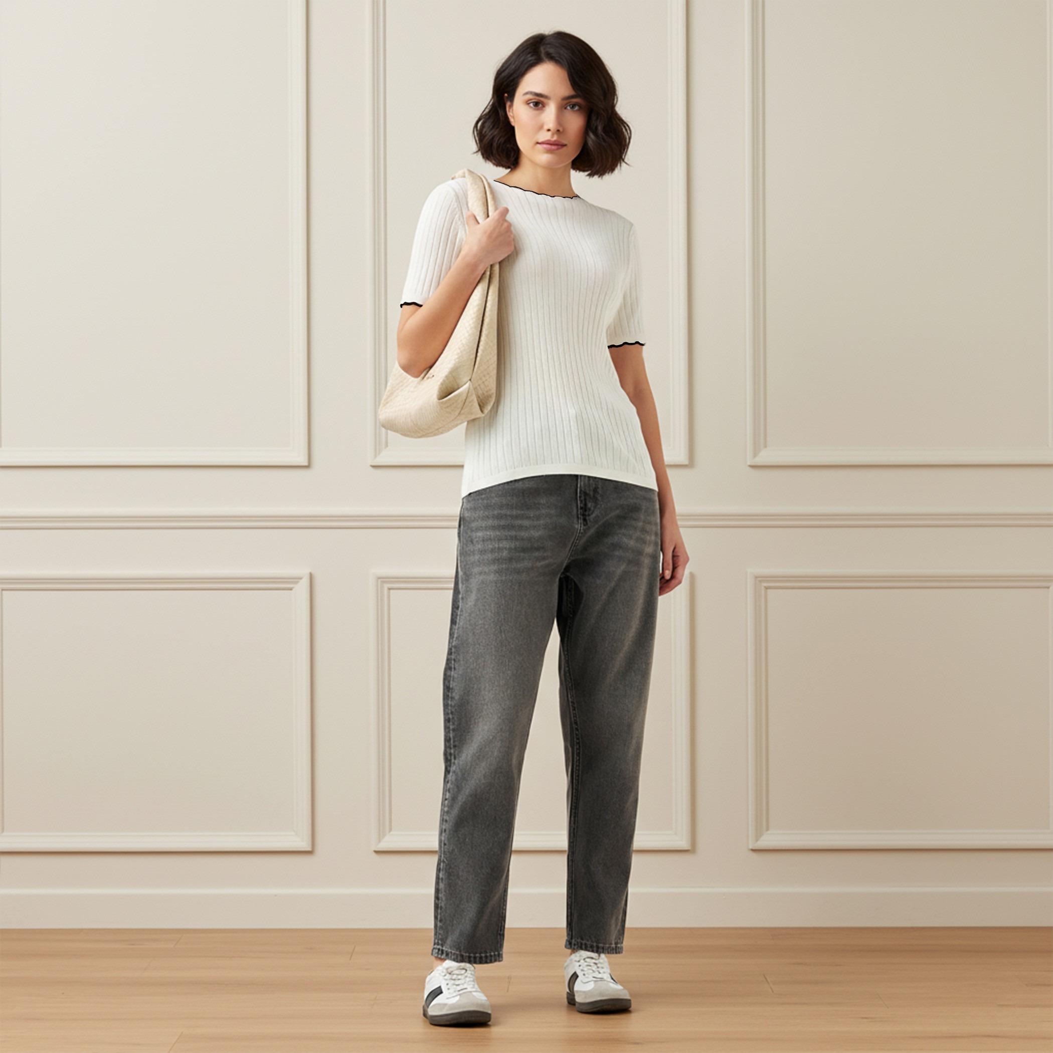 Ribbed Scallop Neck Sweater-women-clothing-cardigansandjumpers-jumpers-image-2