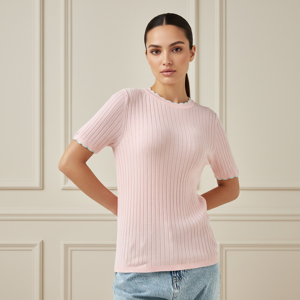 Ribbed Scallop Neck Sweater-women-clothing-cardigansandjumpers-jumpers-image-1