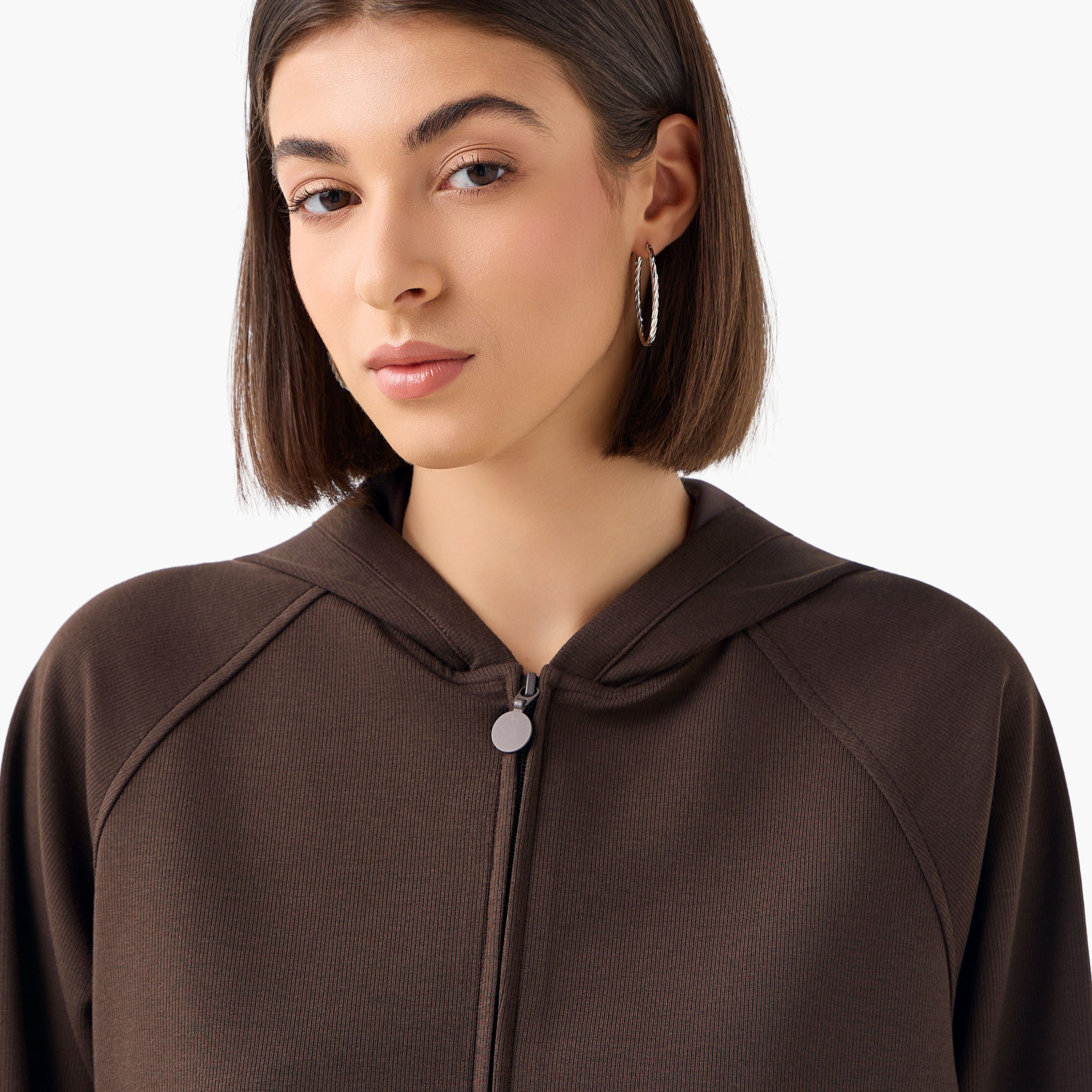 Hoodie with Ribbed Design-women-winterwear-hoodiesandsweatshirts-hoodies-image-5