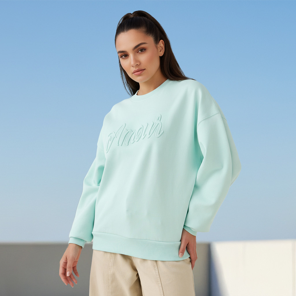 Regular Fit Sweatshirt with Typographic Print-women-winterwear-hoodiesandsweatshirts-sweatshirts-image-4