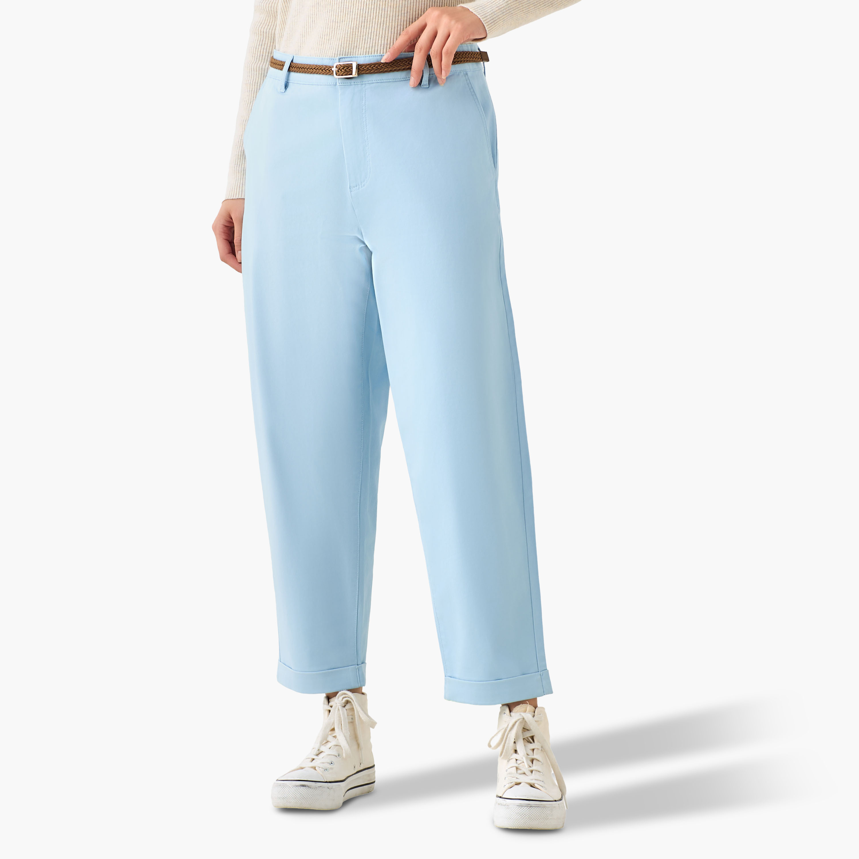 Relaxed Fit High Waist Chino Pants-women-clothing-bottoms-trousers-image-2