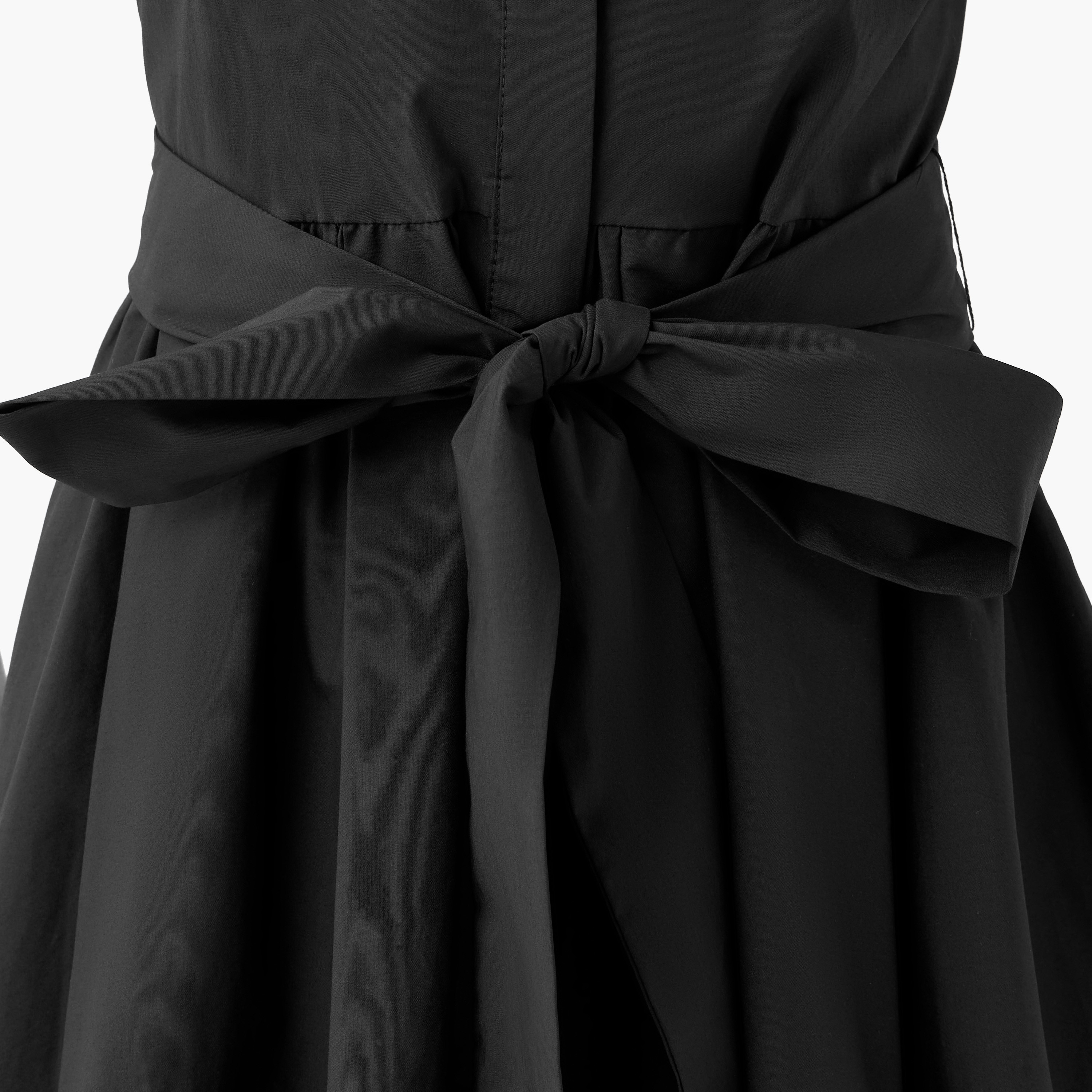 Shirt Midi Dress with Tie-Up Belt-women-clothing-dresses-image-2
