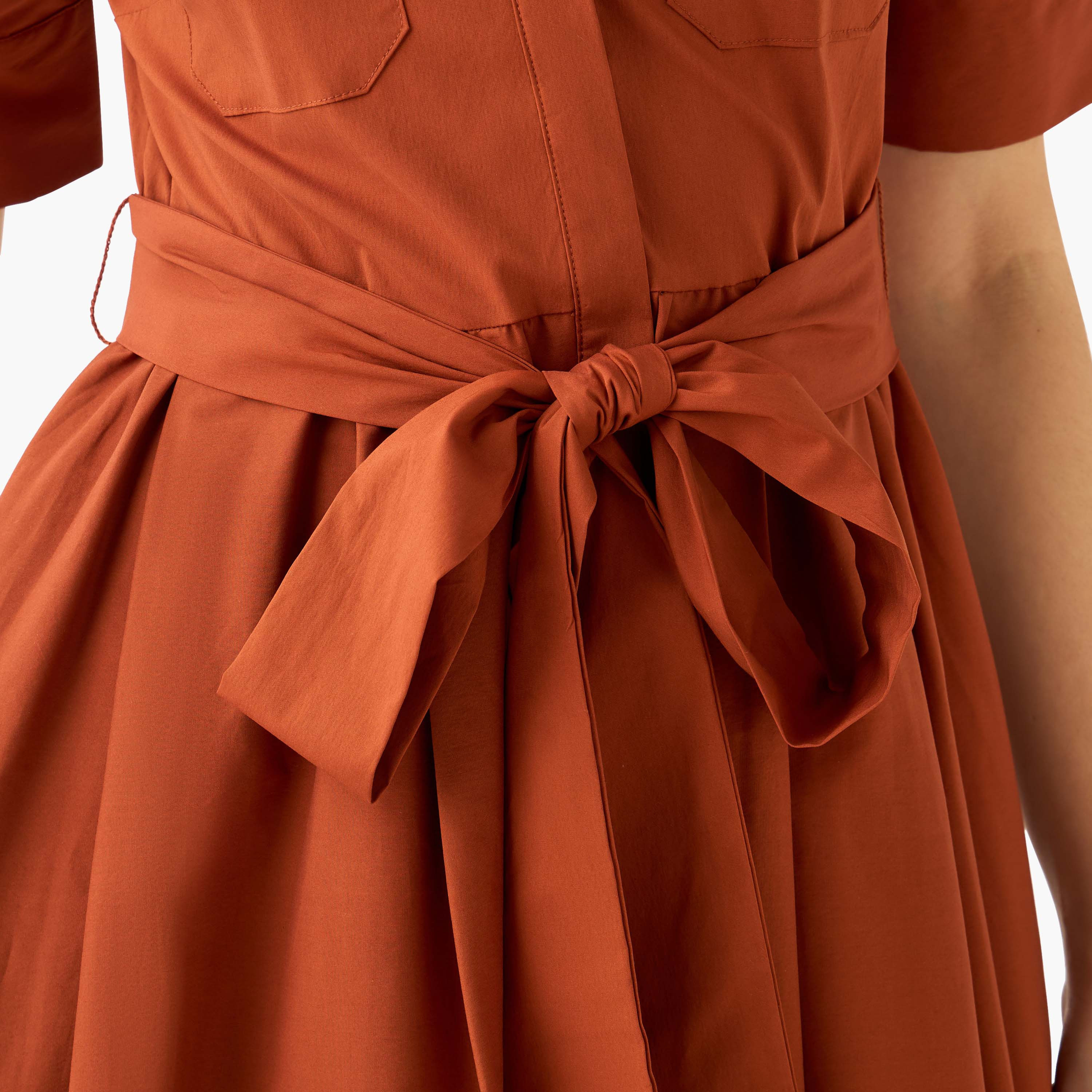 فستان قميص ميدي بحزام ربط-women-clothing-dresses-image-6