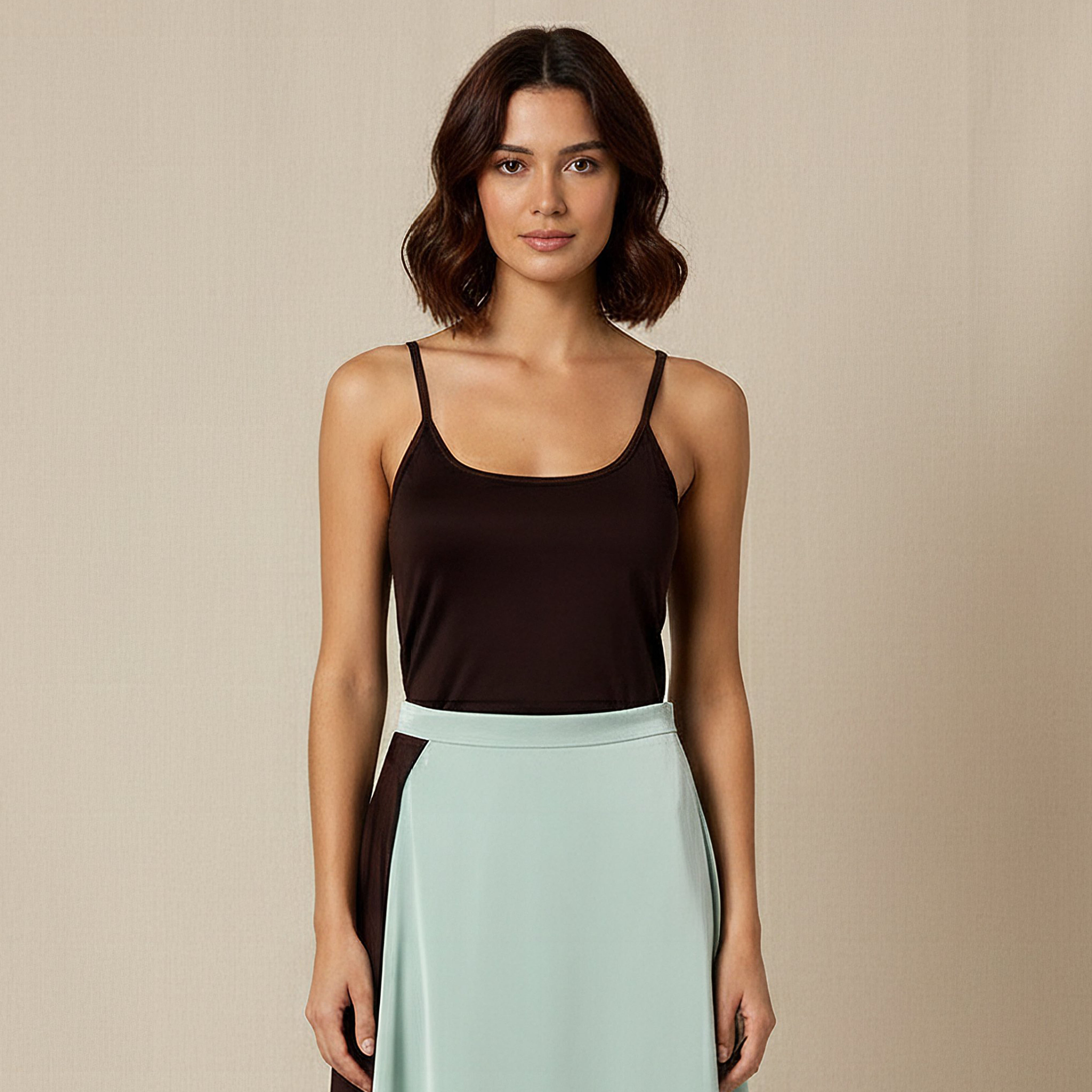 Regular Fit Tank Top with Scoop Neck-women-clothing-lingerie-camisoles-image-1