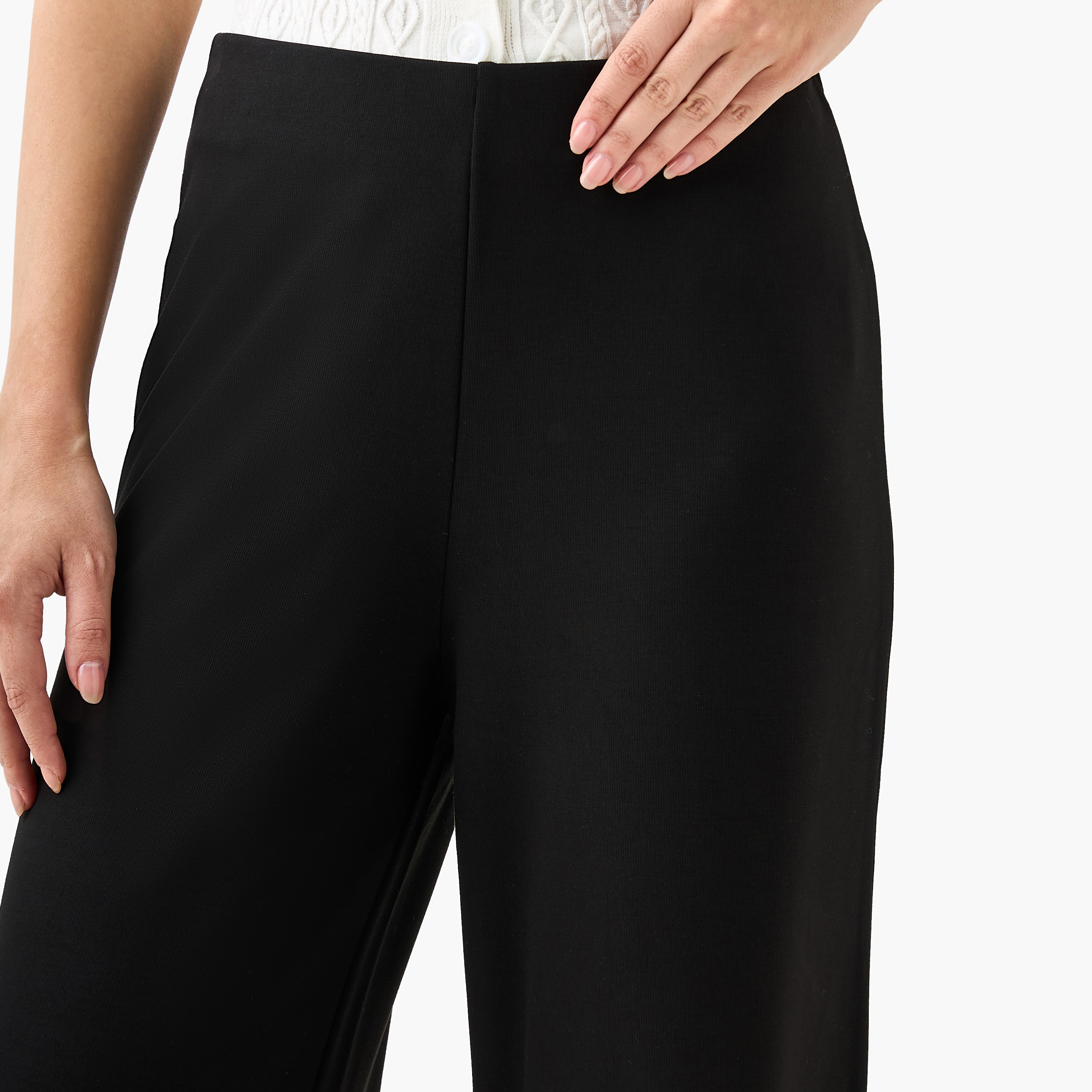 Flexi Waist Modal Blend Wide Leg Pants-women-clothing-bottoms-trousers-image-5