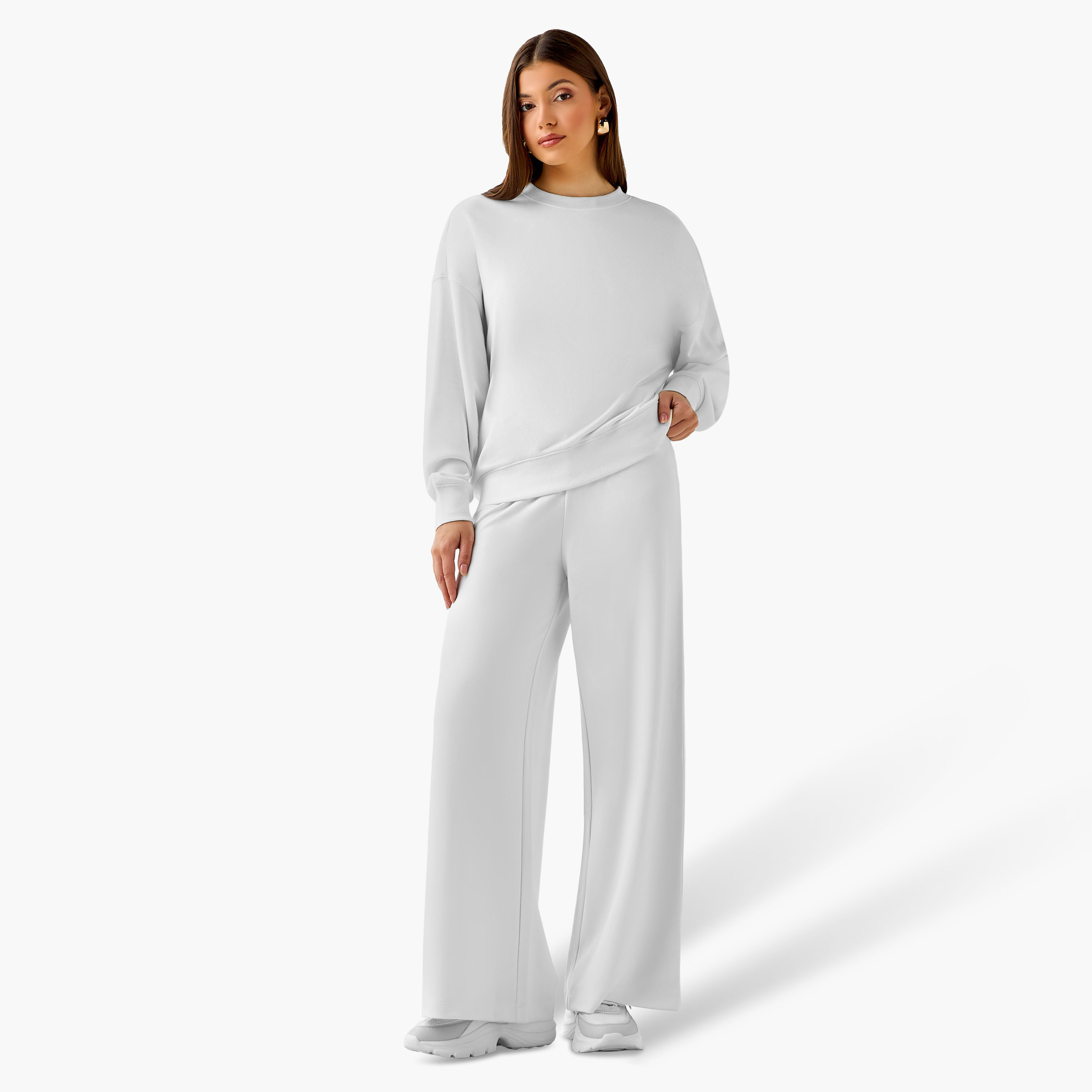 Flexi Waist Modal Blend Wide Leg Pants-women-clothing-coordsets-image-3