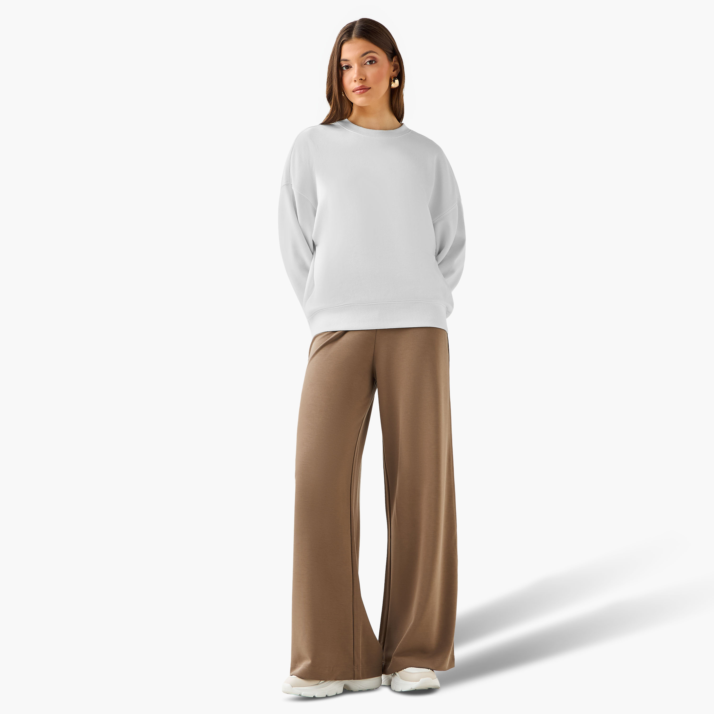 Flexi Waist Modal Blend Wide Leg Pants-women-clothing-coordsets-image-3