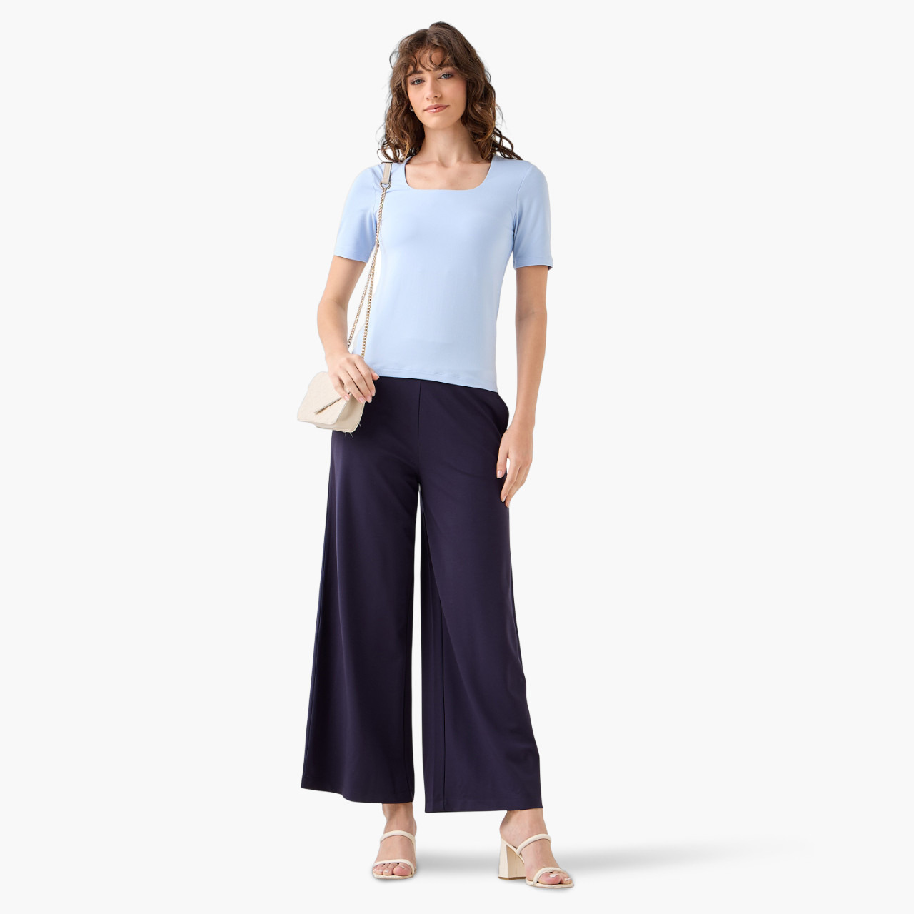 تيشيرت مايكروفايبر برقبة مربعة-women-clothing-tshirts-image-3