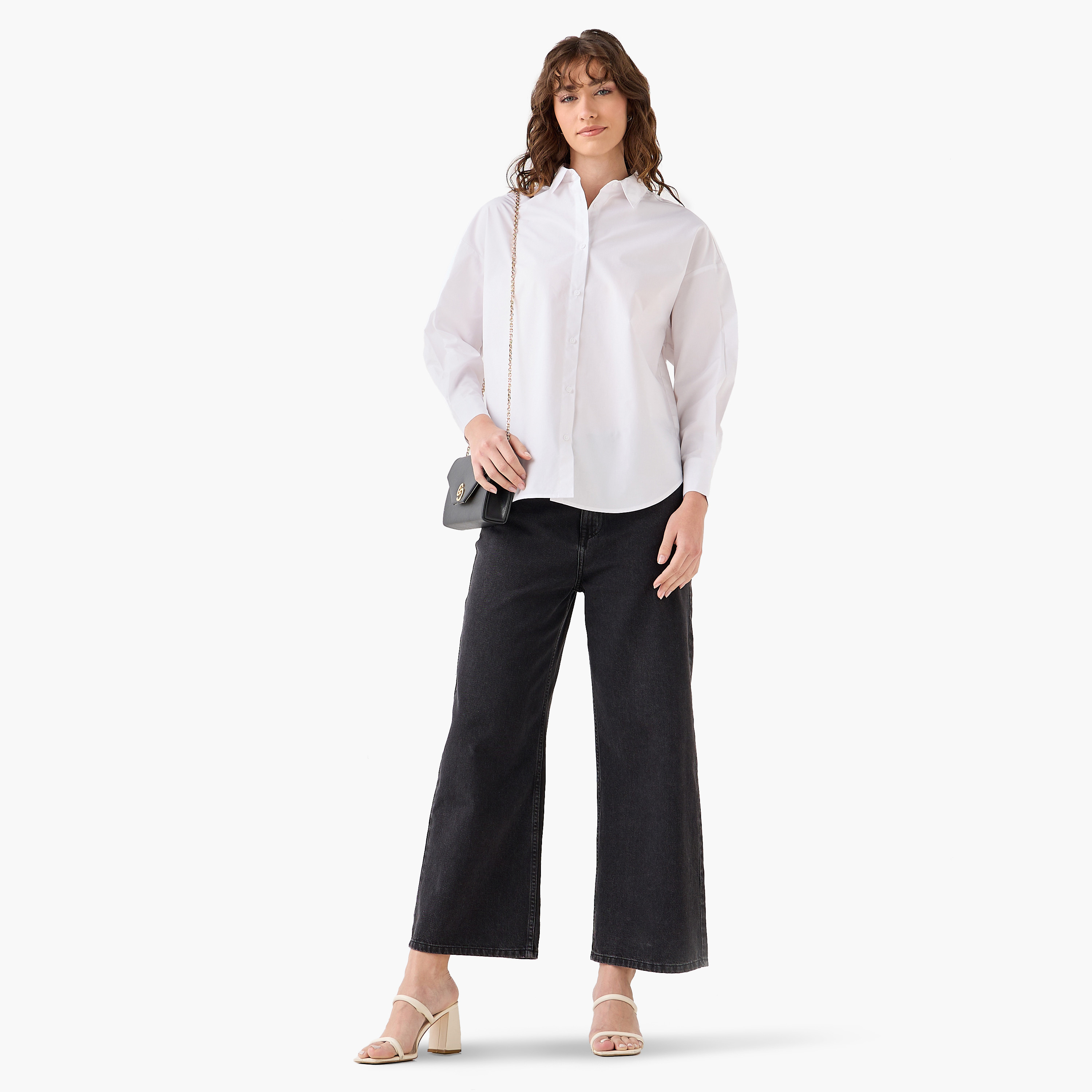 قميص قطن بوبلين بياقة عاديّة-women-clothing-shirtsandblouses-shirts-image-5