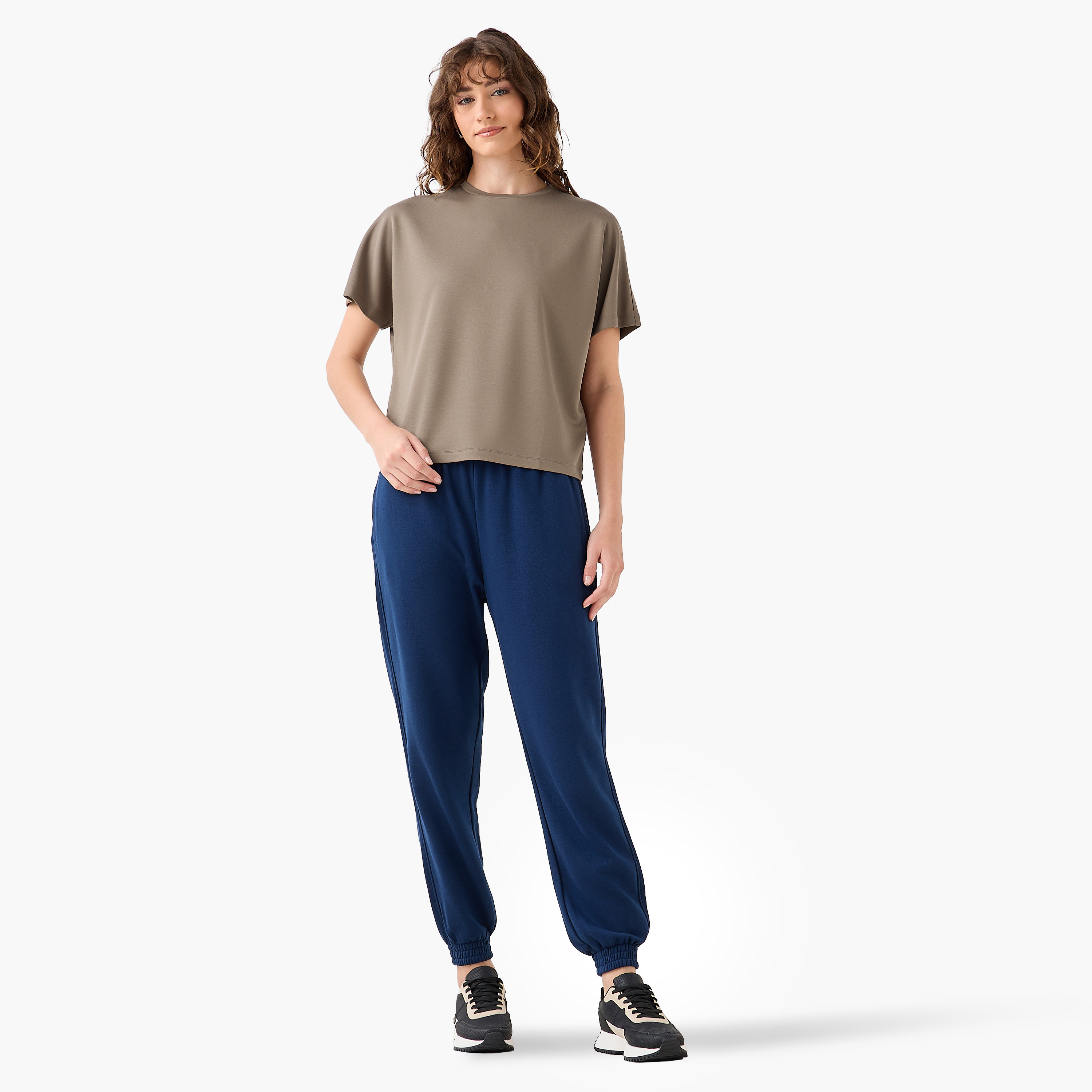 T-Shirt with Extended Sleeves-women-clothing-coordsets-image-3