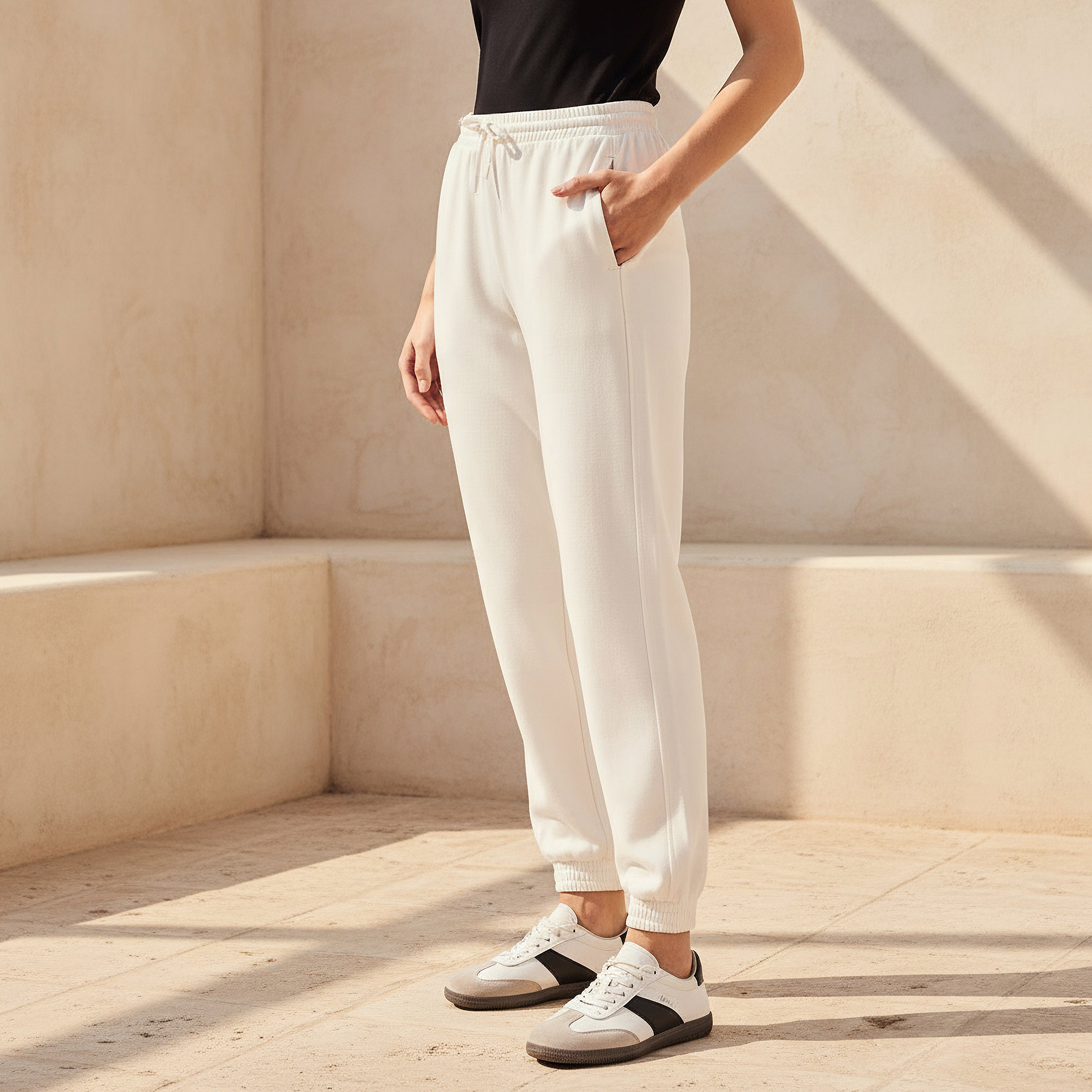 Flexi Waist Joggers with Pockets-women-clothing-bottoms-joggers-image-1