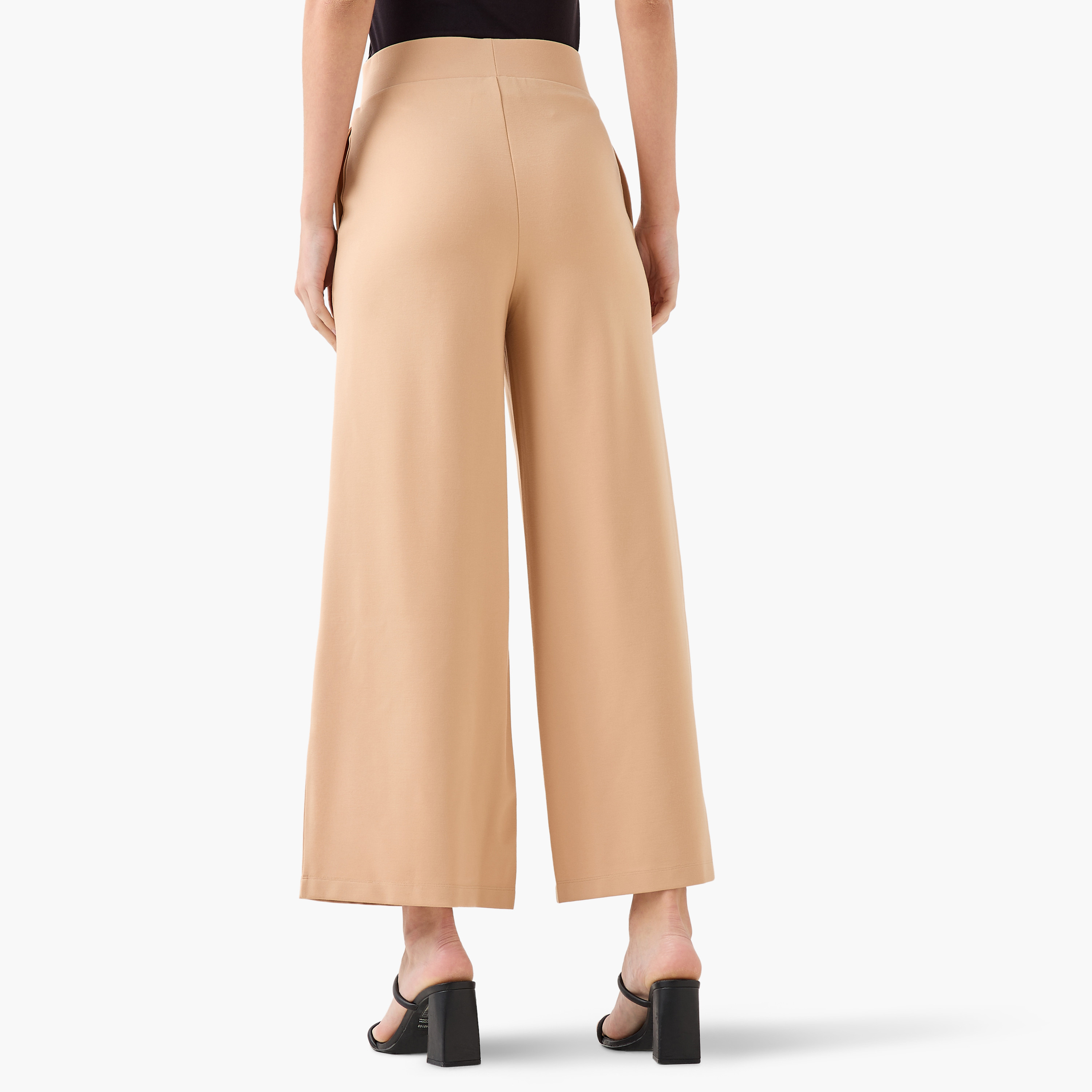 Flexi Waist Wide Leg Pants-women-clothing-bottoms-trousers-image-4