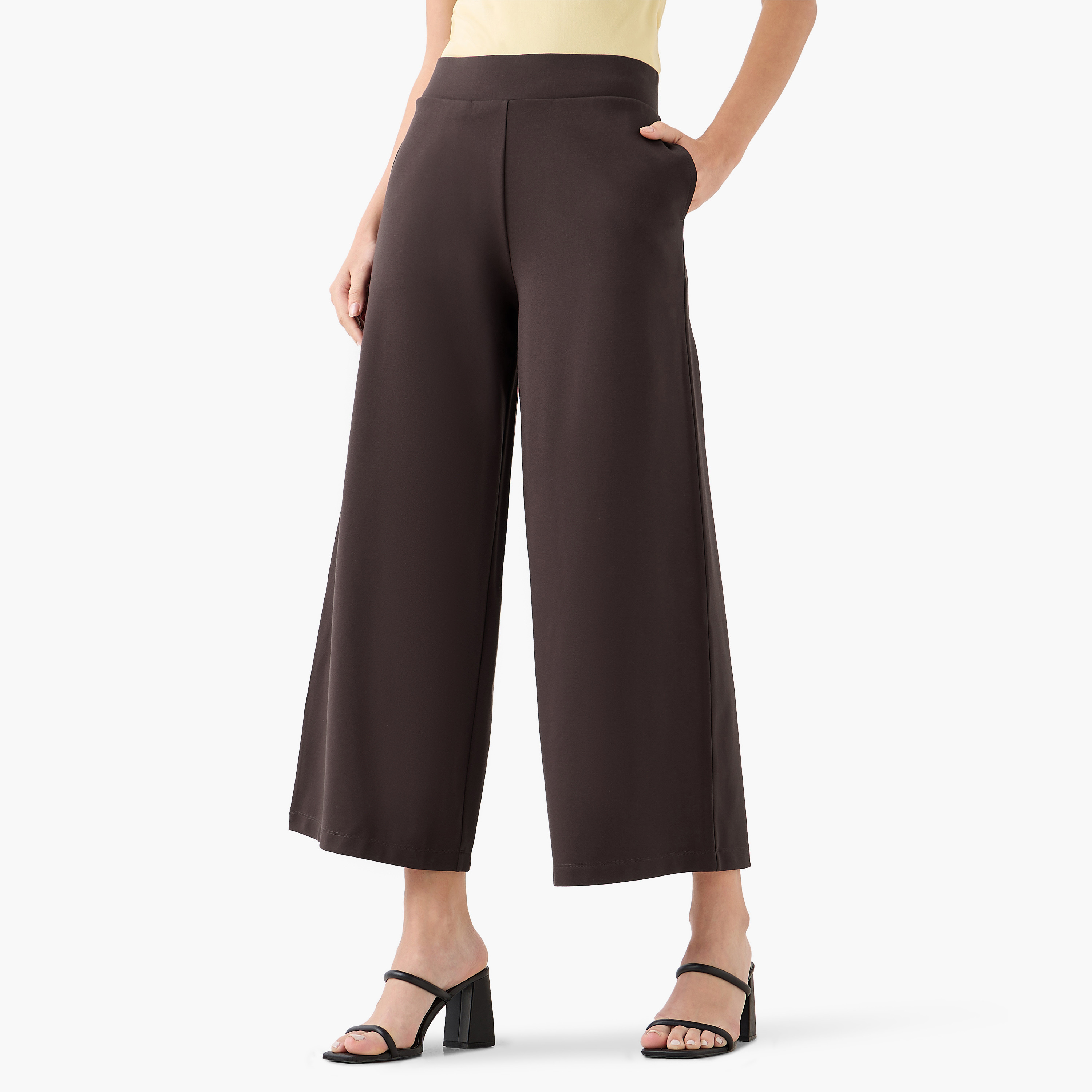 Flexi Waist Wide Leg Pants-women-clothing-bottoms-trousers-image-2