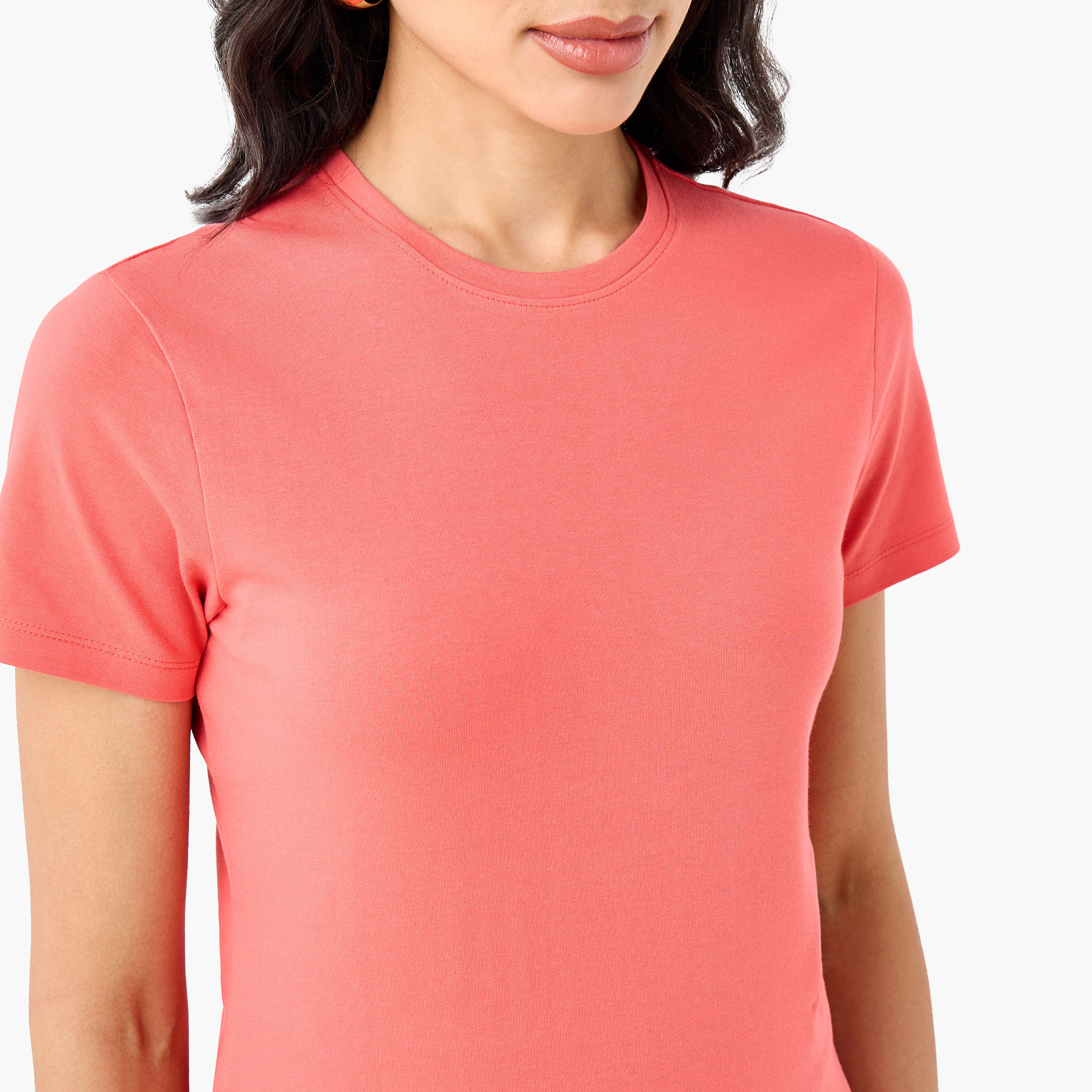 تيشيرت بقصة ورقبة ضيقة-women-clothing-tshirts-image-6