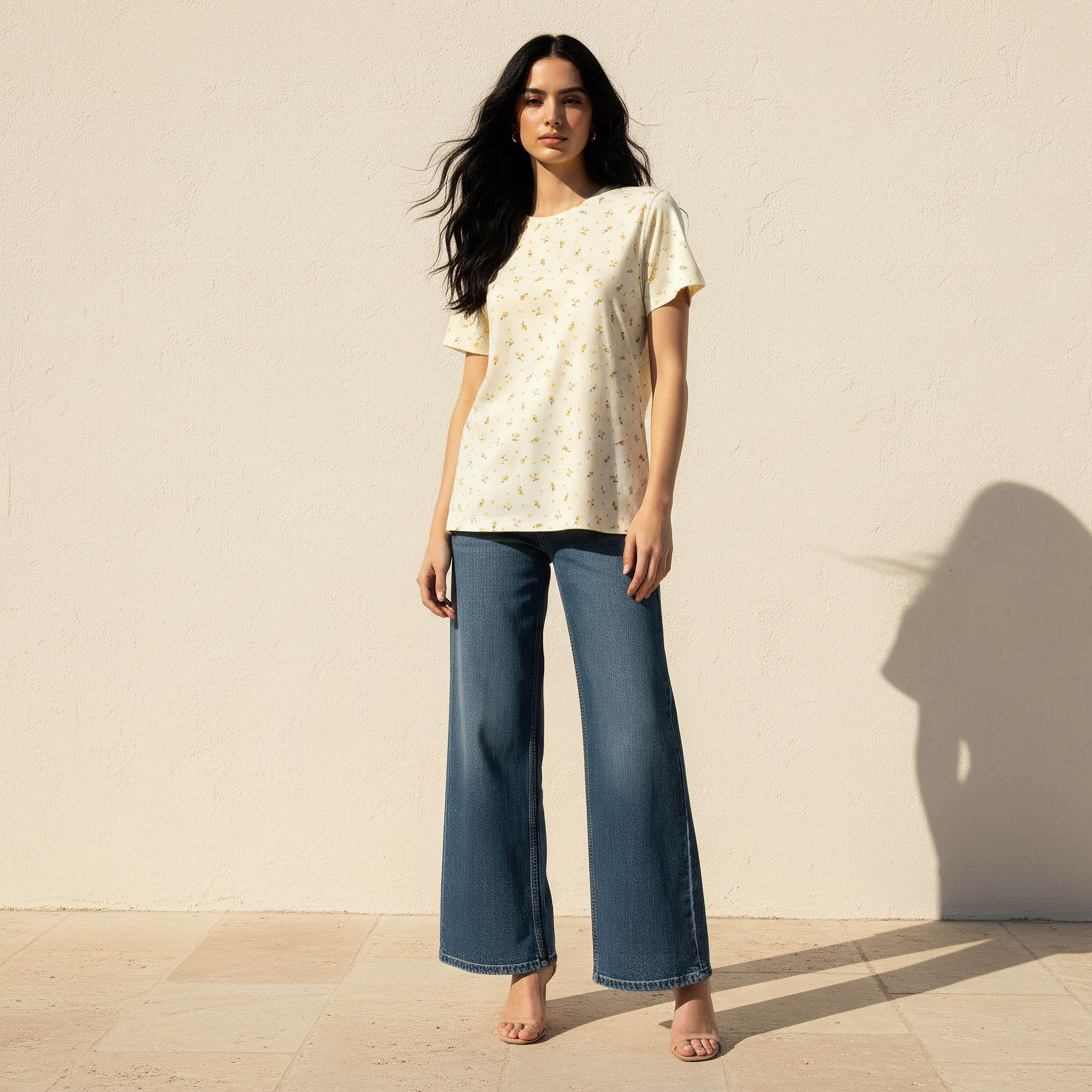 T-shirt with Floral Print-women-clothing-tshirts-image-3