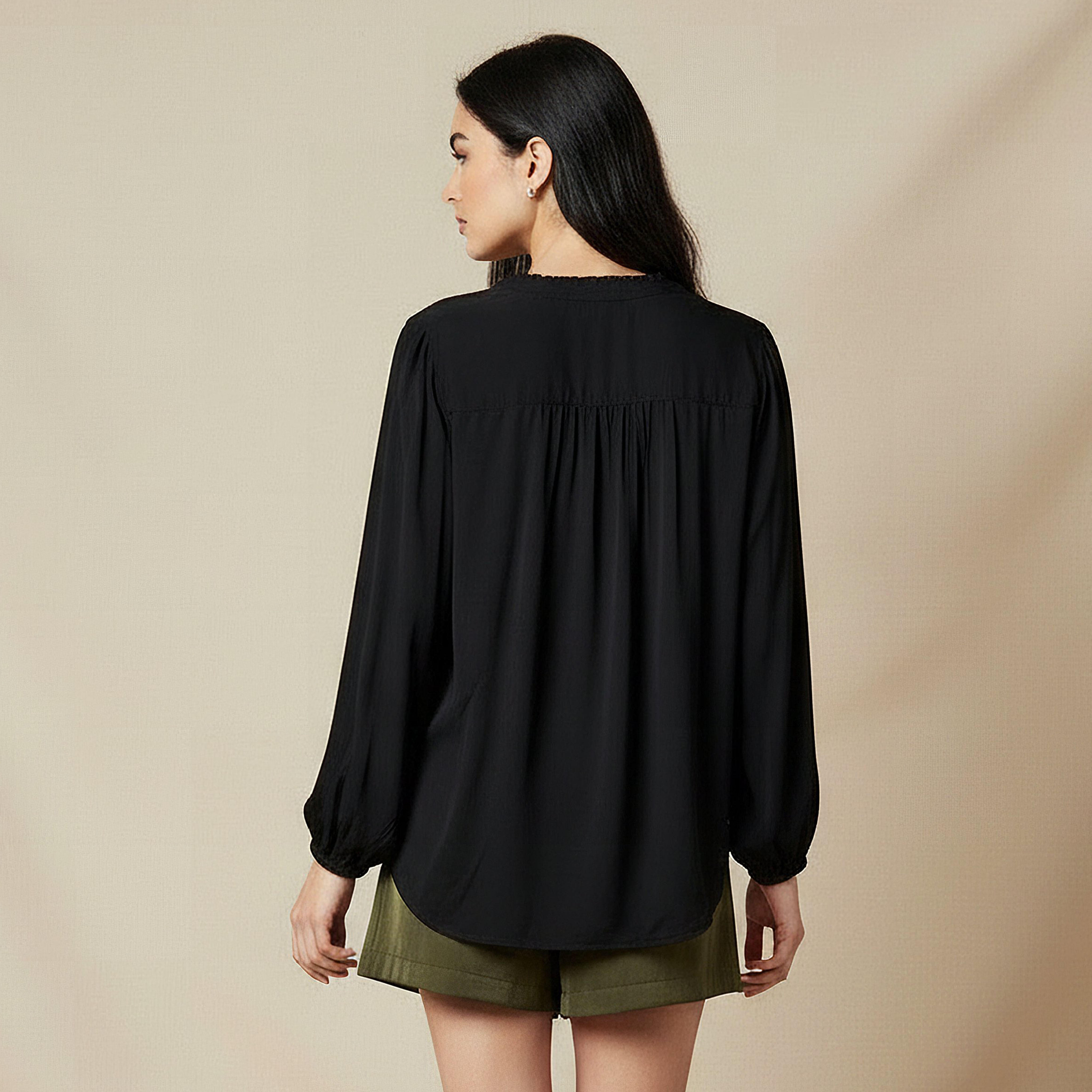 Viscose Top with Mandarin Collar-women-clothing-shirtsandblouses-blouses-image-4