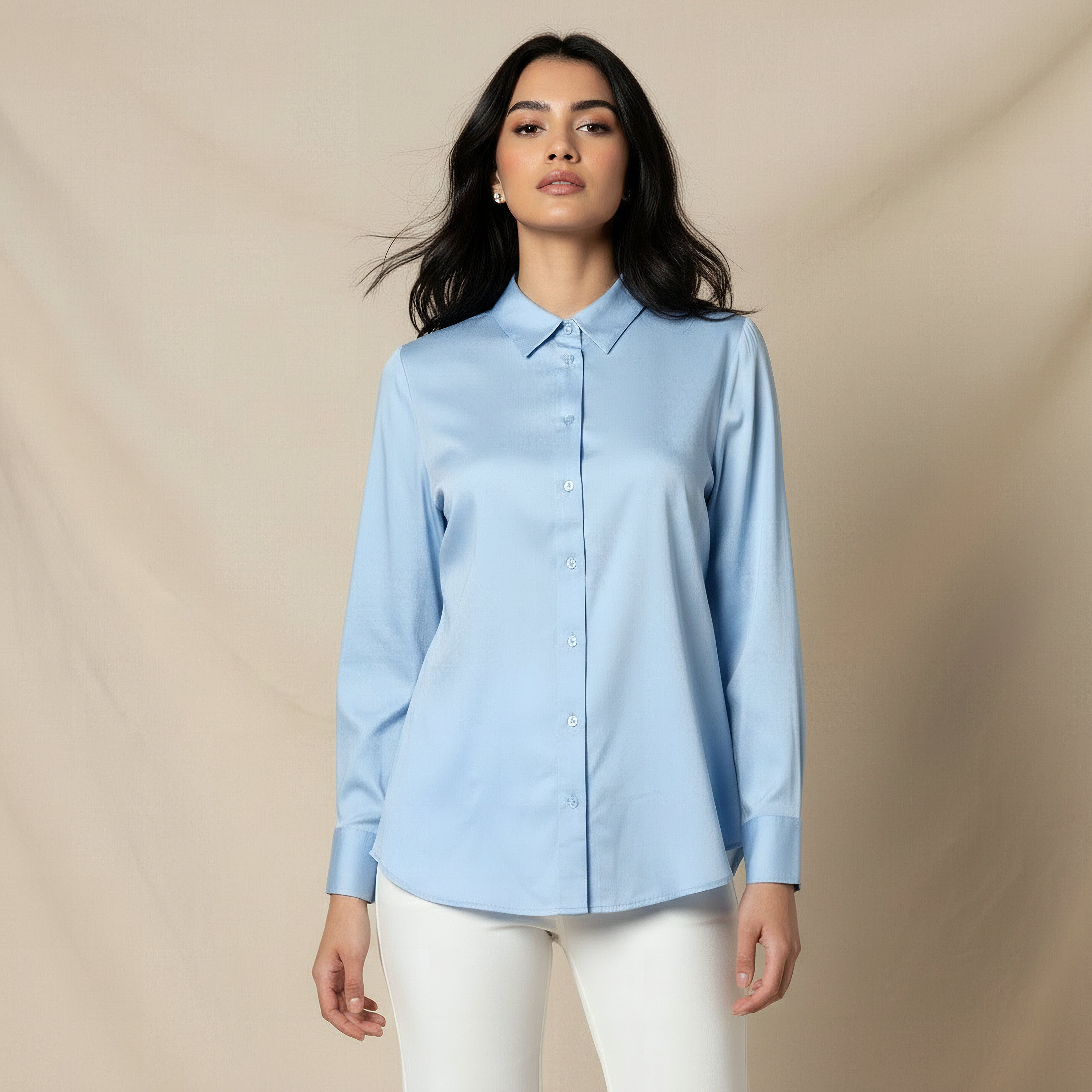 Viscose Shirt with Long Sleeves-women-clothing-shirtsandblouses-shirts-image-2