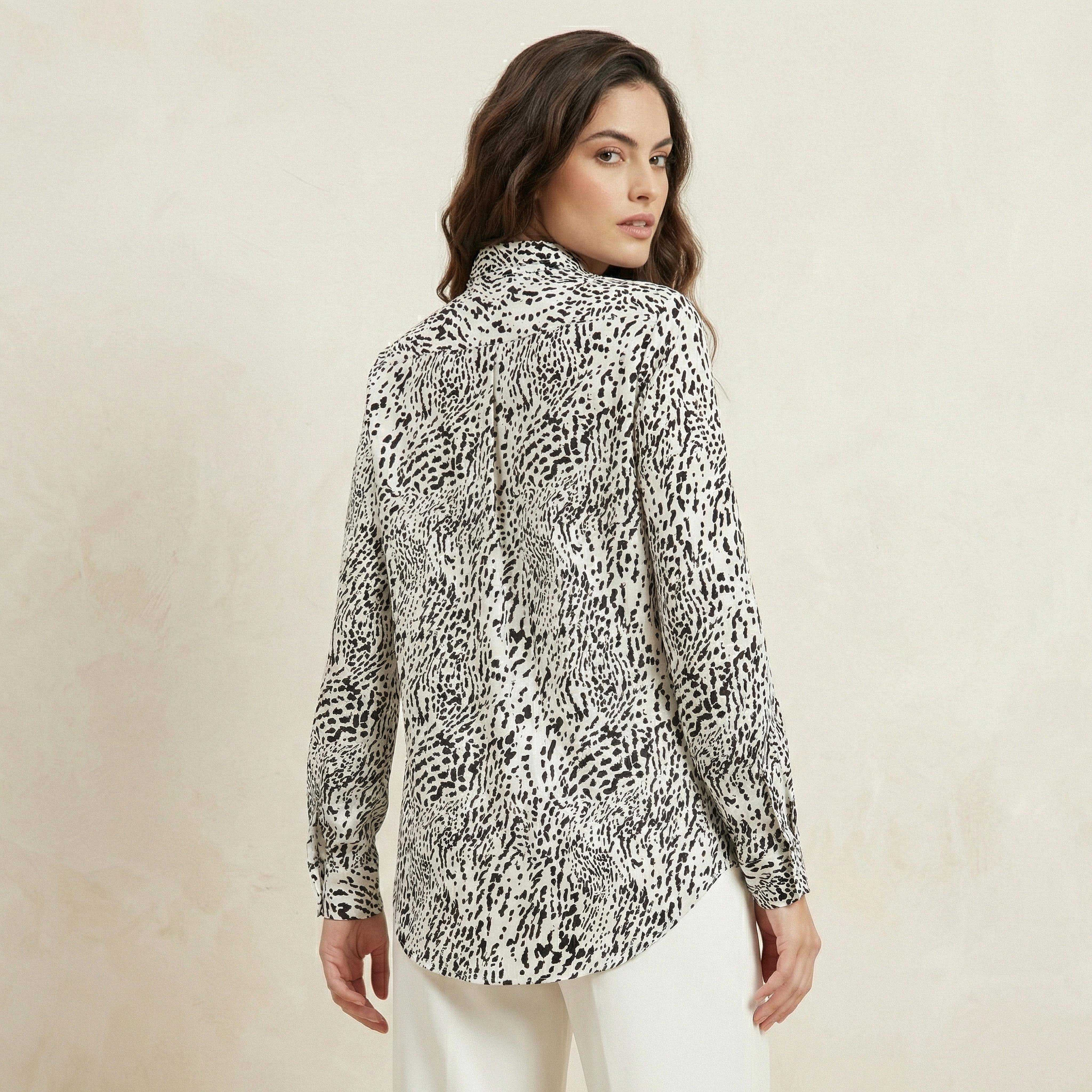 Viscose Shirt with Animal Print-women-clothing-shirtsandblouses-shirts-image-4