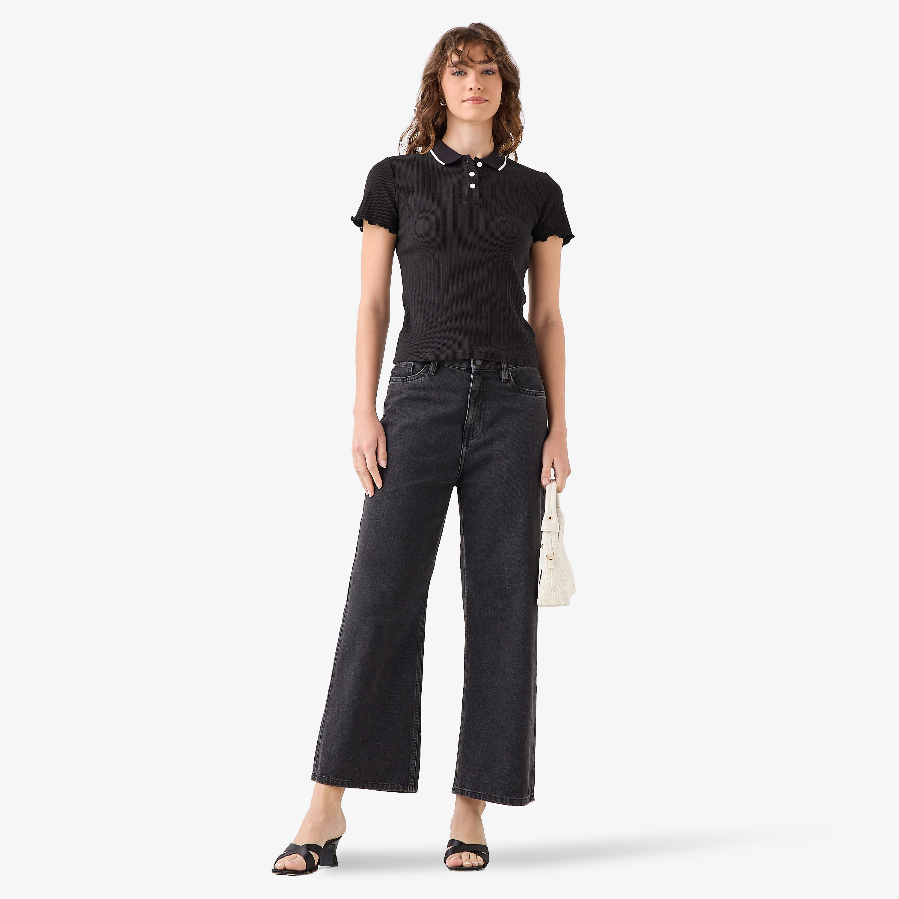 Polo T-shirt with Tipping Detail-women-clothing-tshirts-image-3