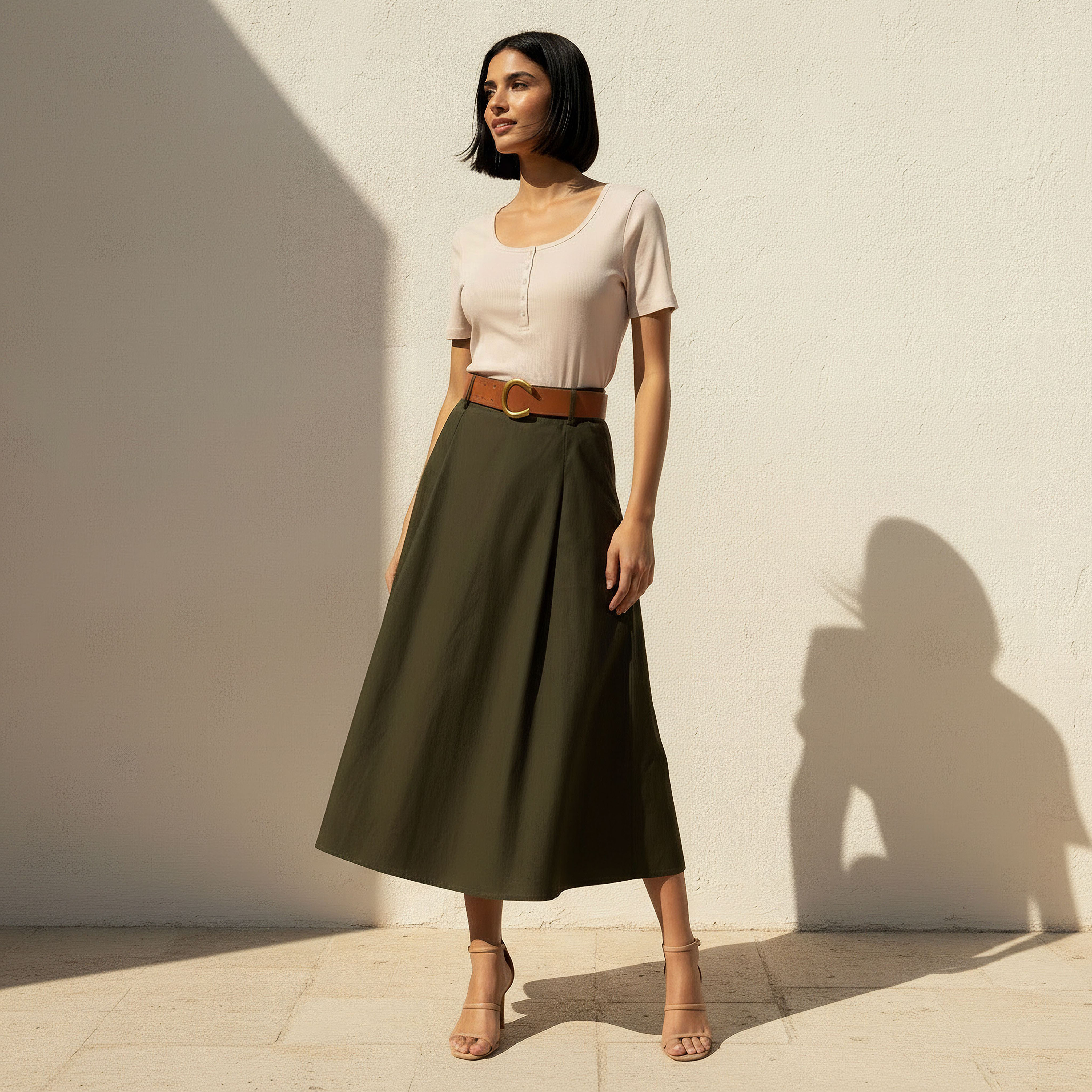 تيشيرت بملمس مضلع بارز-women-clothing-tshirts-image-3