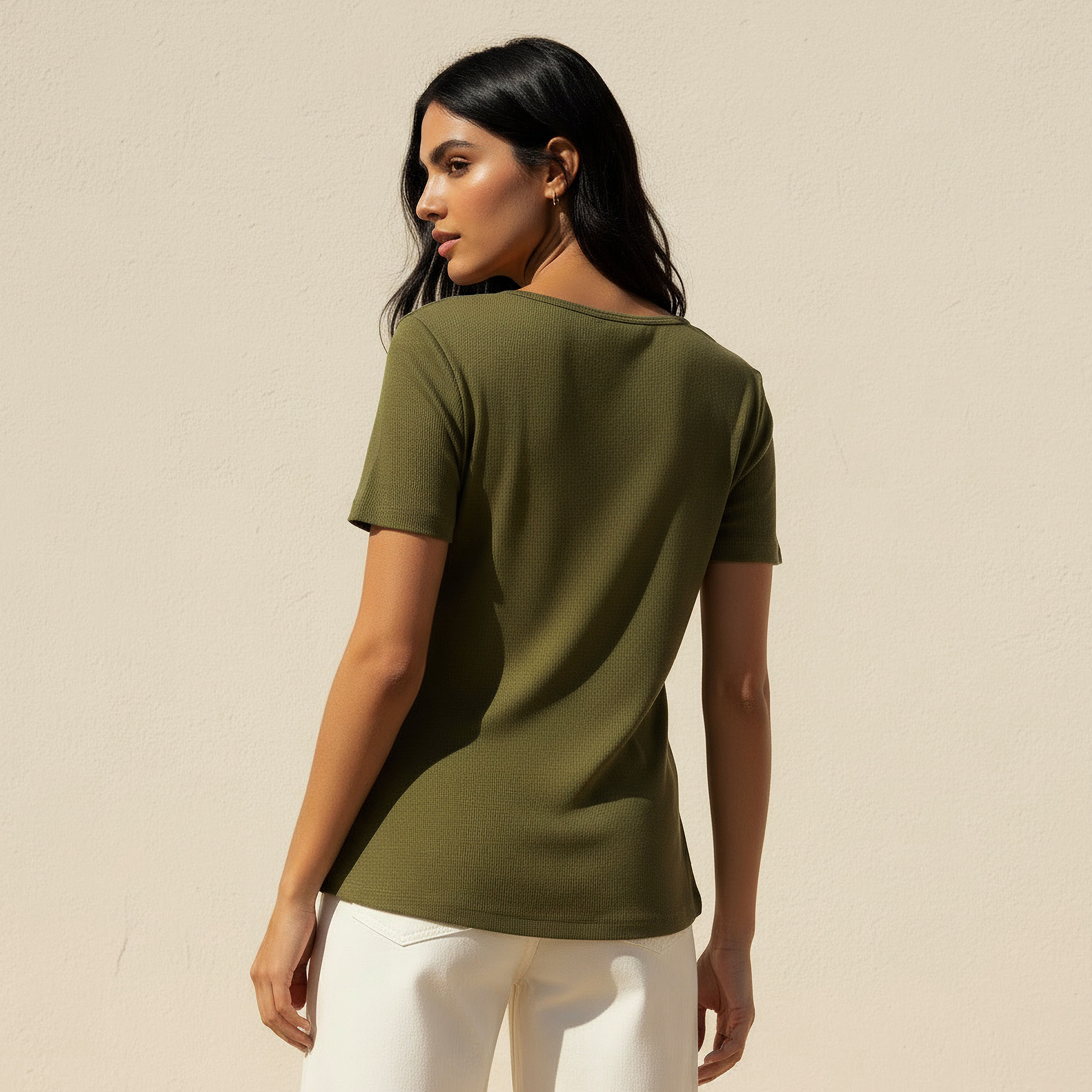 تيشيرت بملمس مضلع بارز-women-clothing-tshirts-image-4