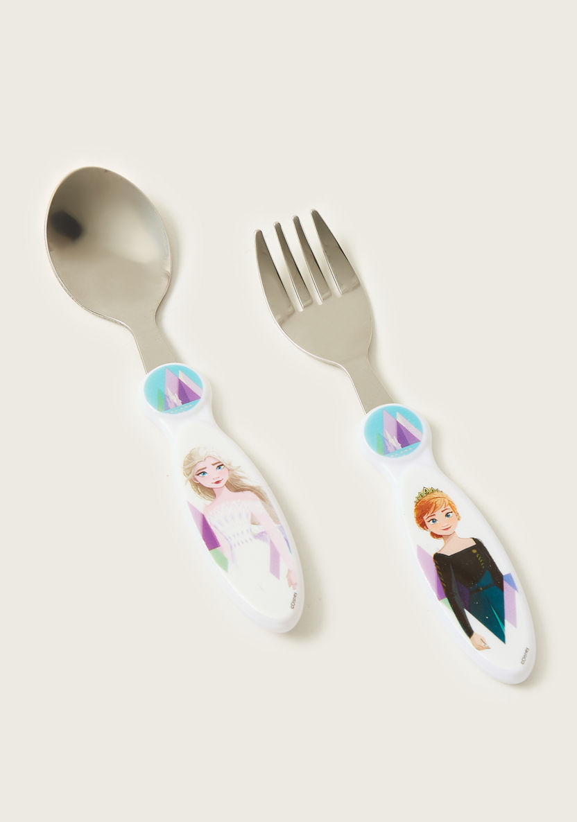 Disney Frozen II Print 2-Piece Cutlery Set-Mealtime Essentials-image-0