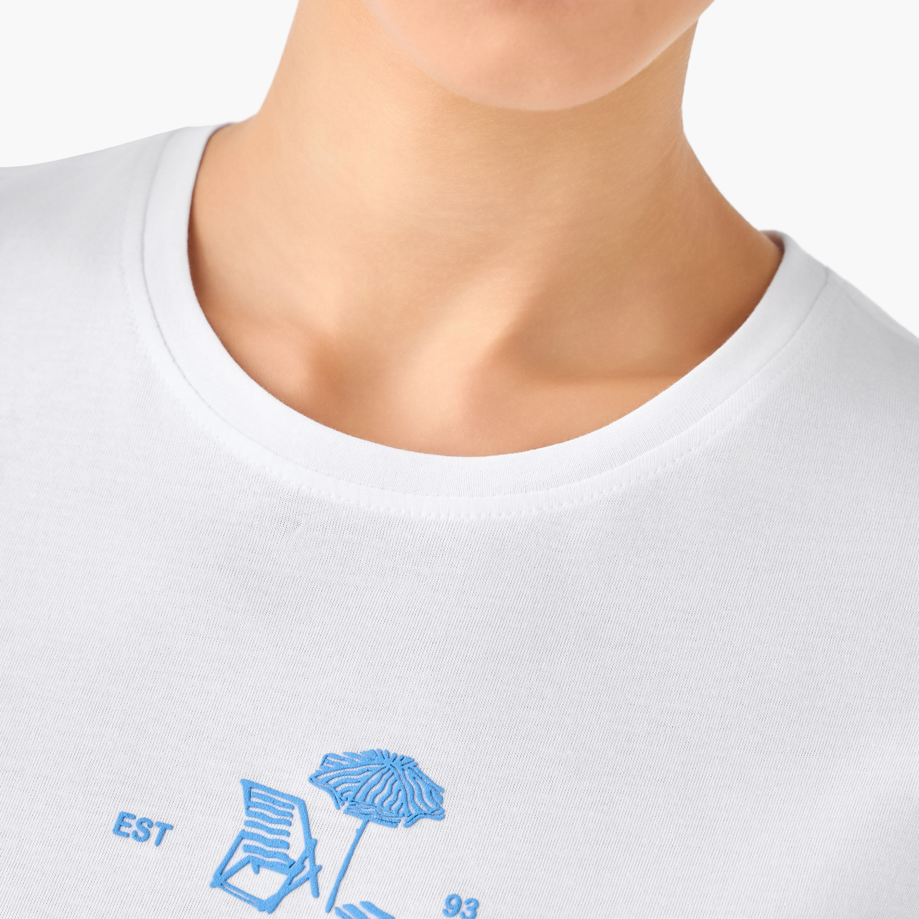 Regular Fit Cotton T-shirt with Typographic Print-women-clothing-tshirts-image-5