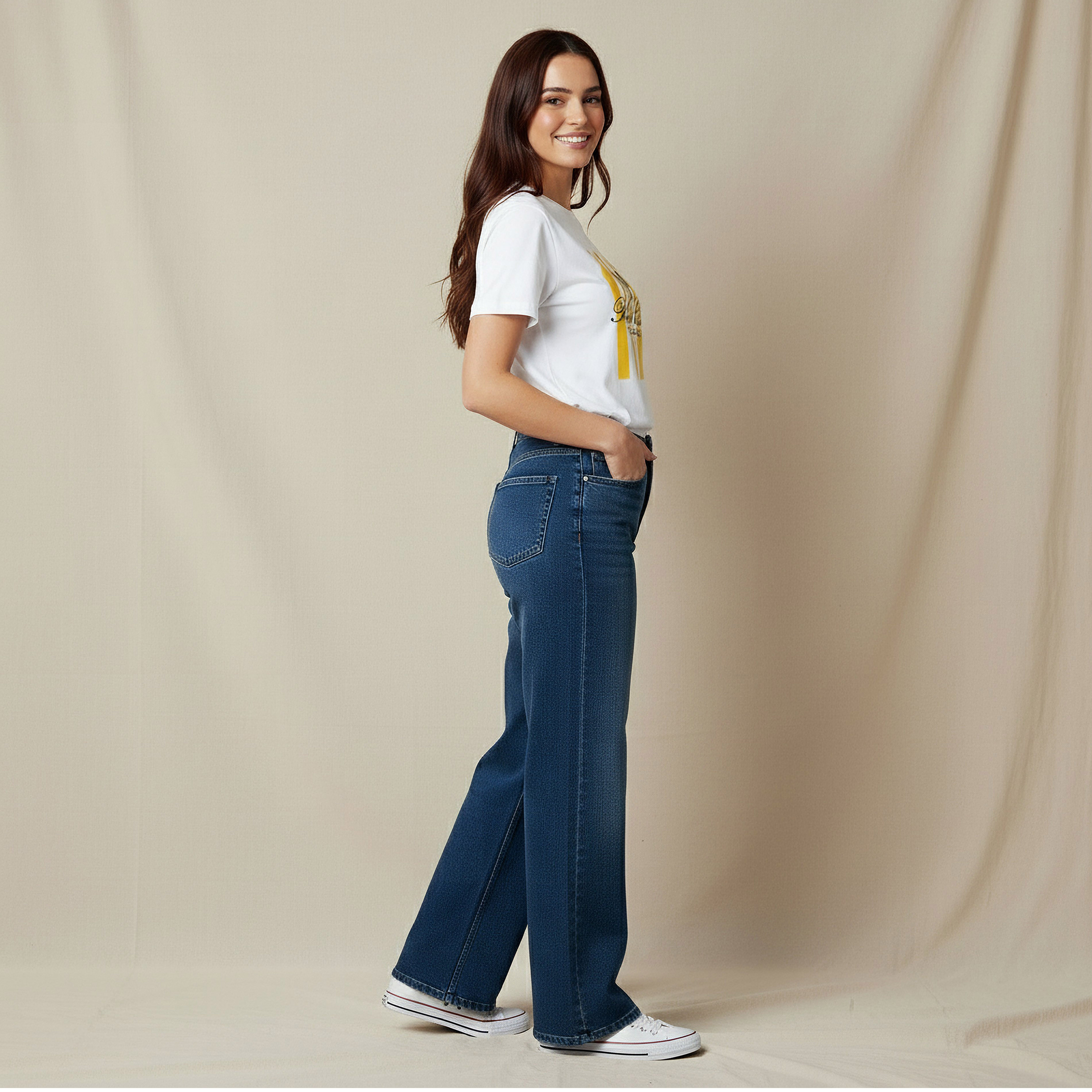قميص قطن بقصّة عادية وطبعات-women-clothing-tshirts-image-2