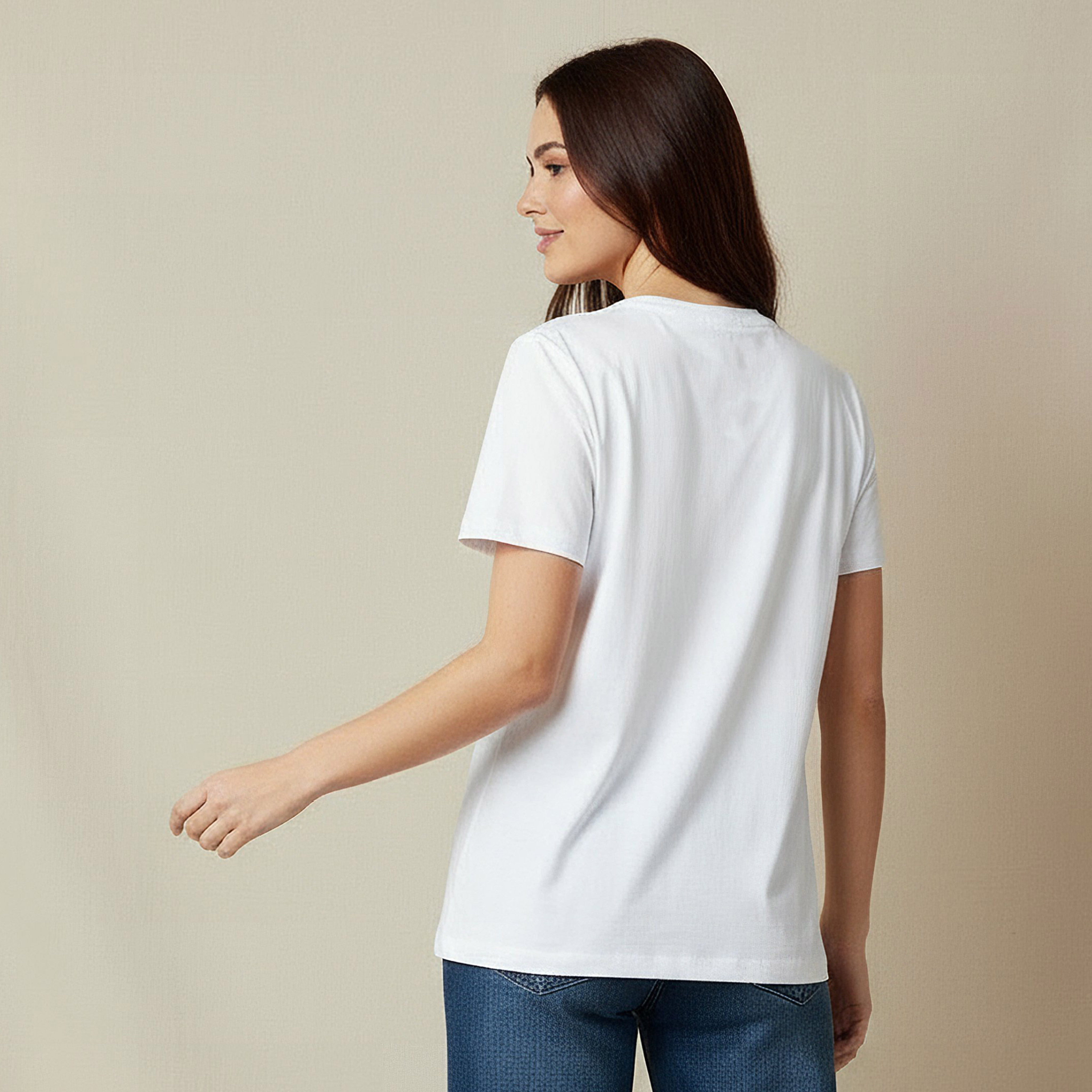 قميص قطن بقصّة عادية وطبعات-women-clothing-tshirts-image-3