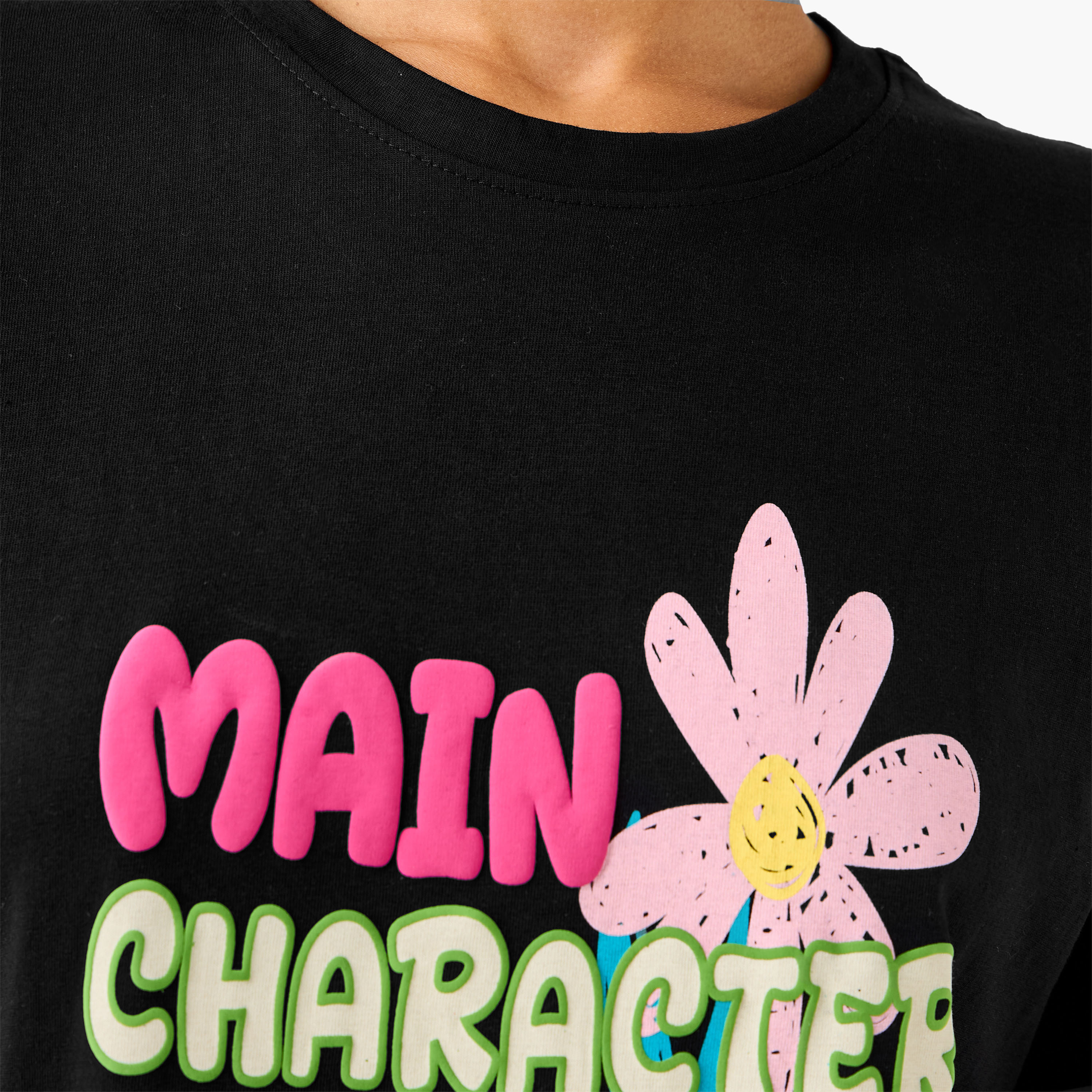 Regular Fit Cotton T-shirt with Print-women-clothing-tshirts-image-4