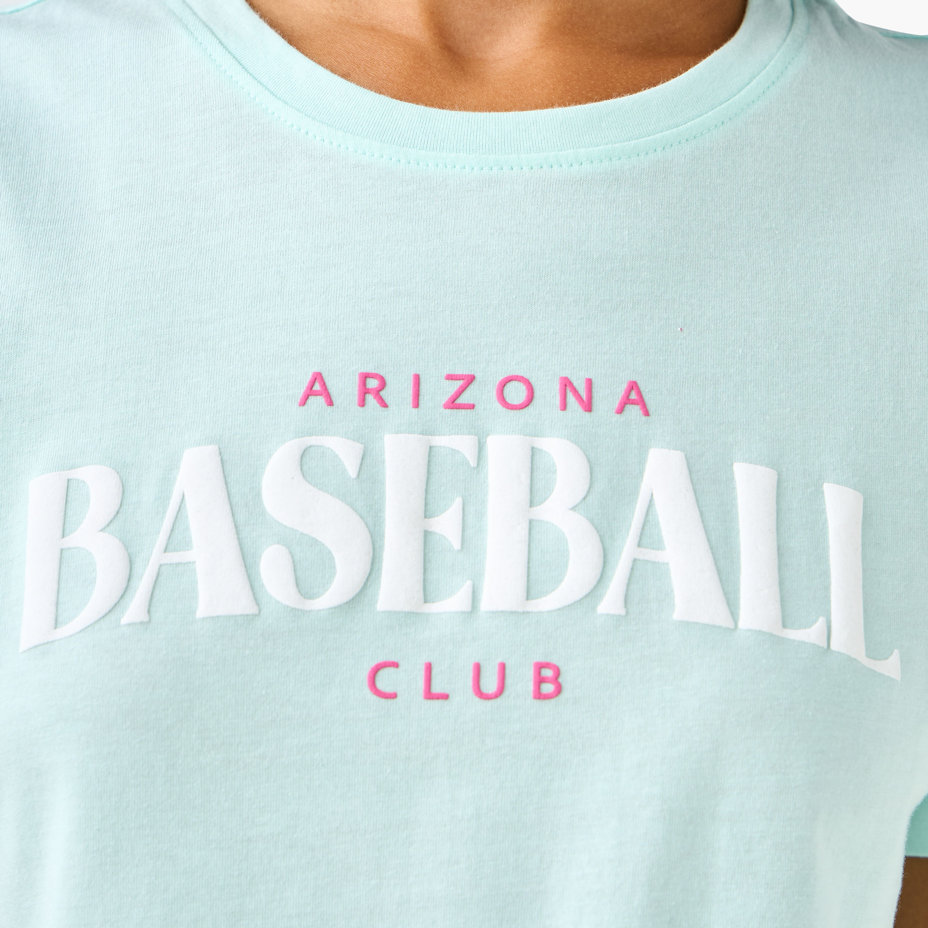 Regular Fit Cotton T-shirt with Varsity Print-women-clothing-tshirts-image-4