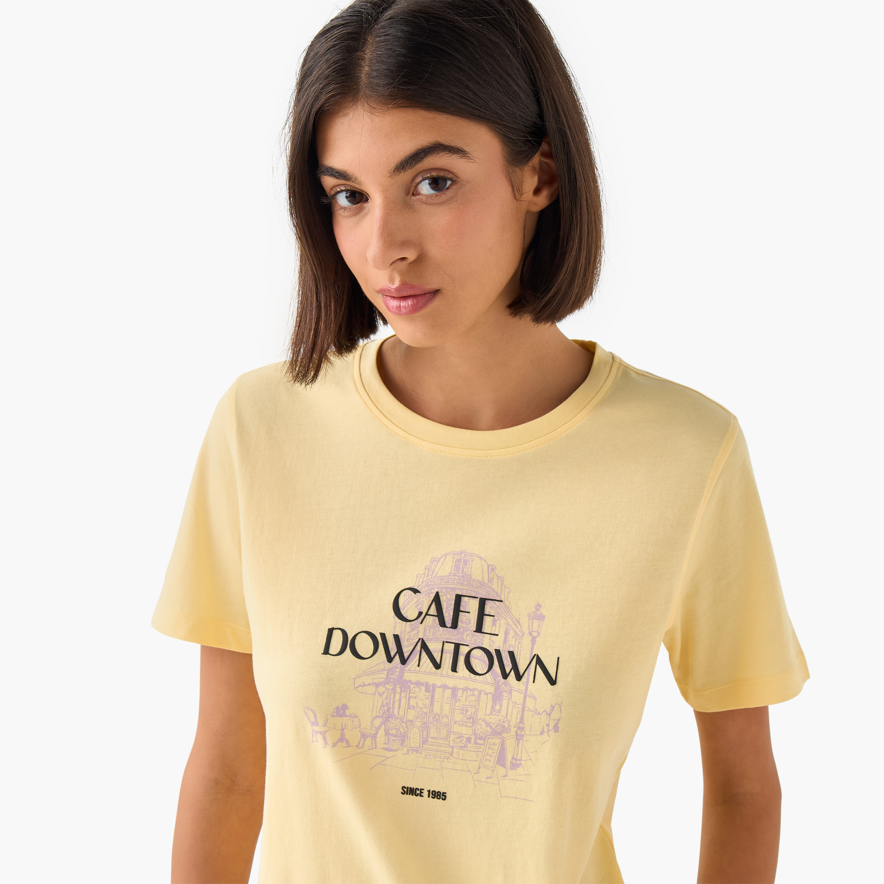 Regular Fit Cotton T-shirt with Sketch Art Print-PROMO_SP_SA_BUNDLE_2FOR39_020226-image-6