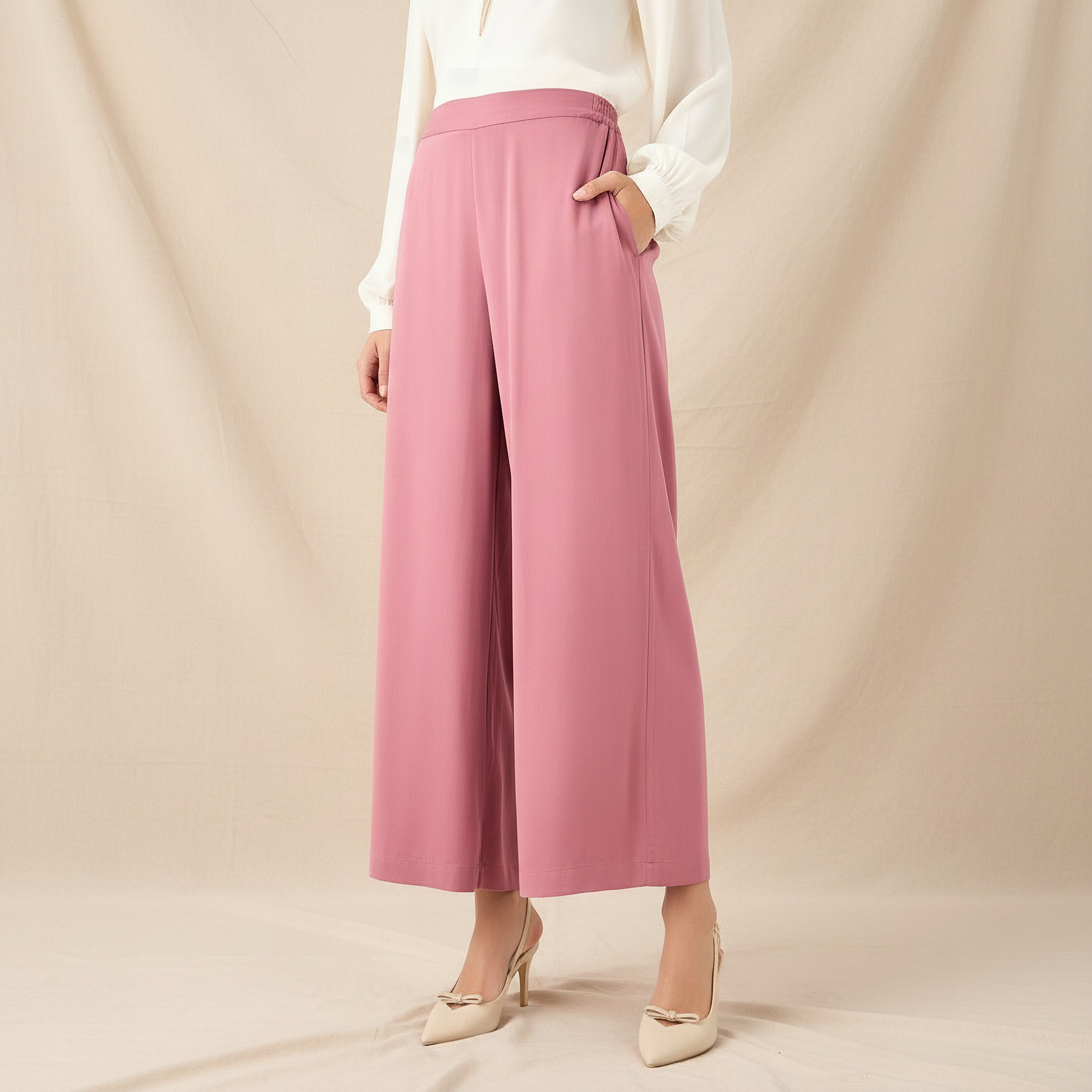 Relaxed Fit Flexi Waist Palazzo Pants-women-clothing-bottoms-trousers-image-1