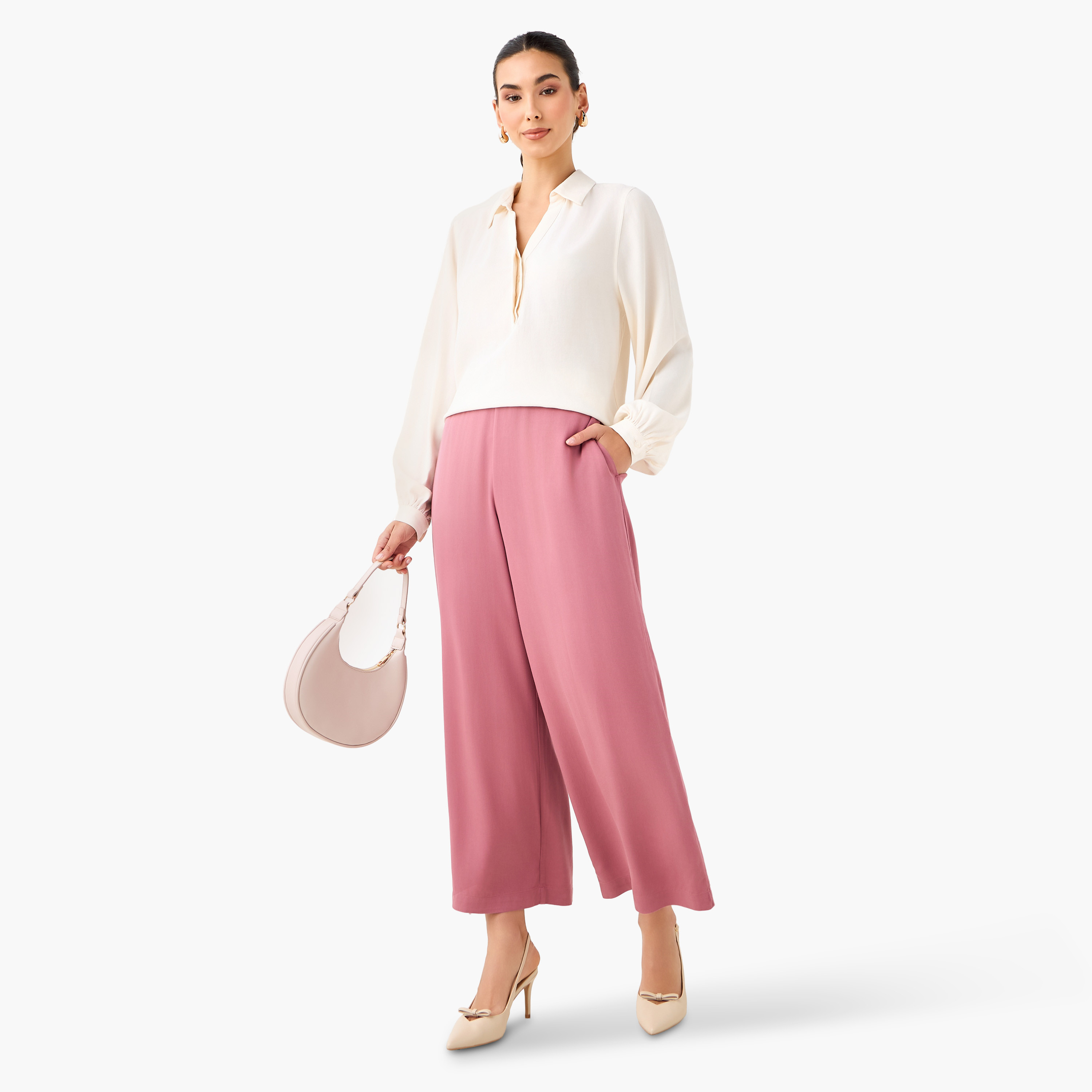 Relaxed Fit Flexi Waist Palazzo Pants-women-clothing-bottoms-trousers-image-2