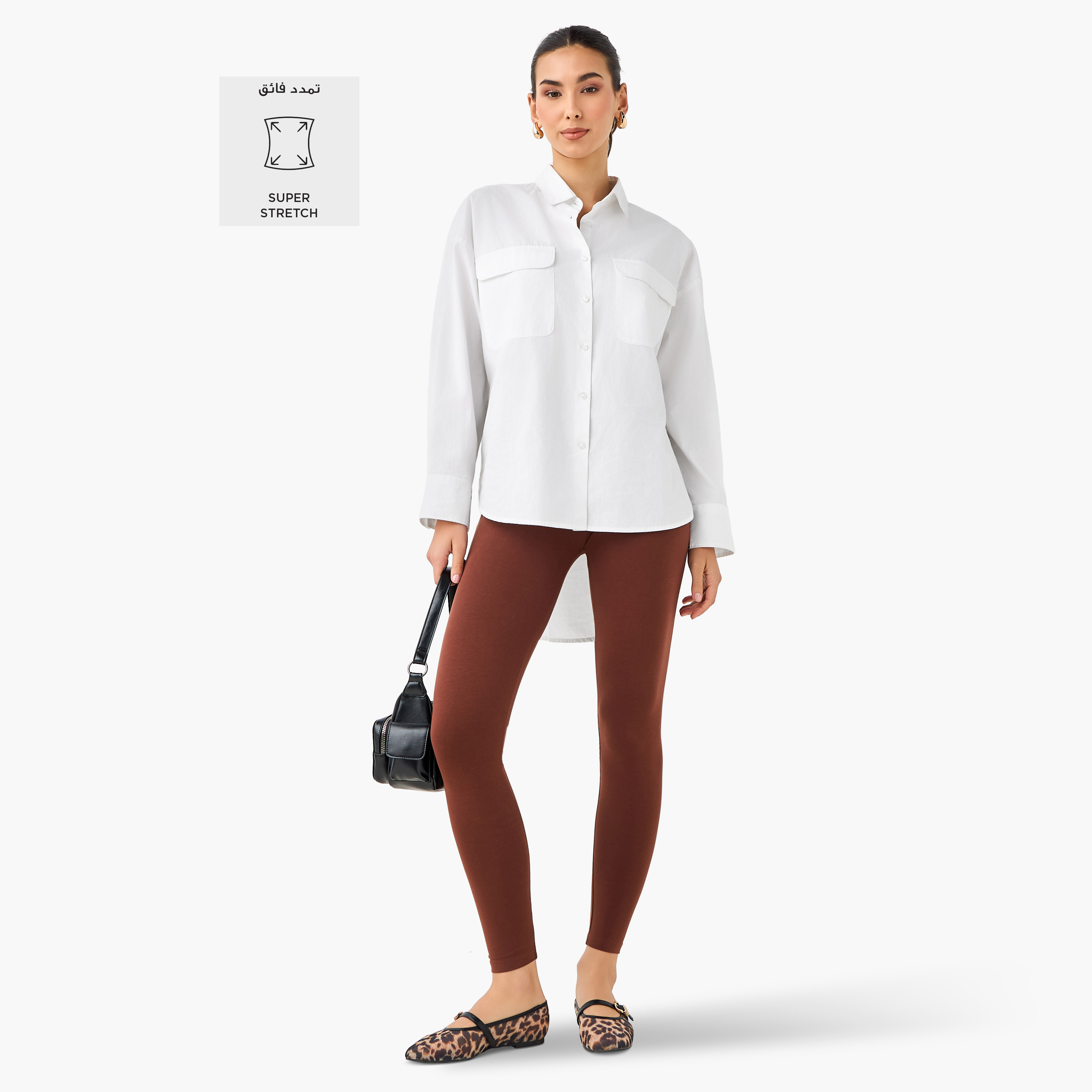 High-Rise Leggings with Stretchable Waist-women-clothing-bottoms-leggings-image-2