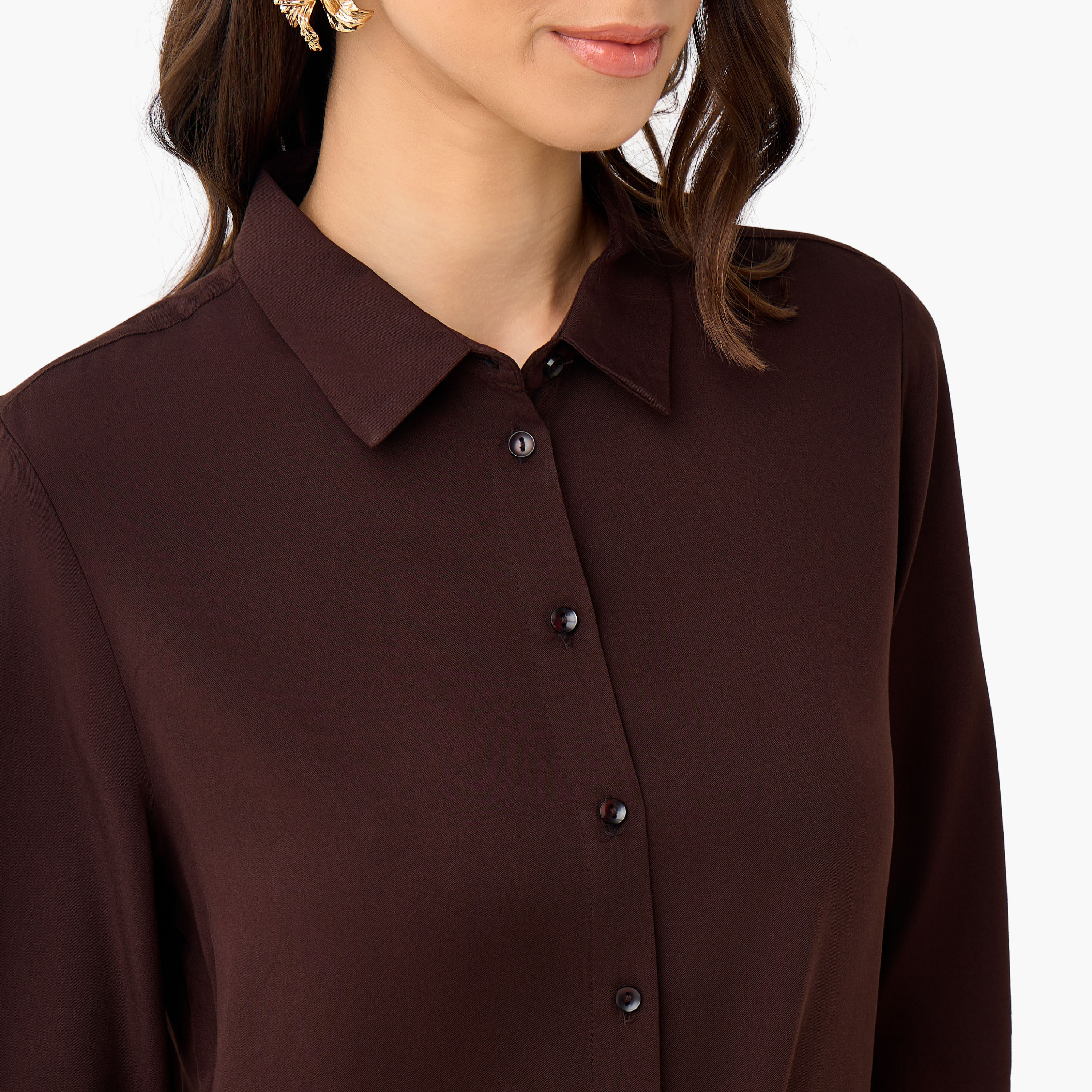 Regular Fit Viscose Shirt with Collar-women-clothing-shirtsandblouses-shirts-image-4